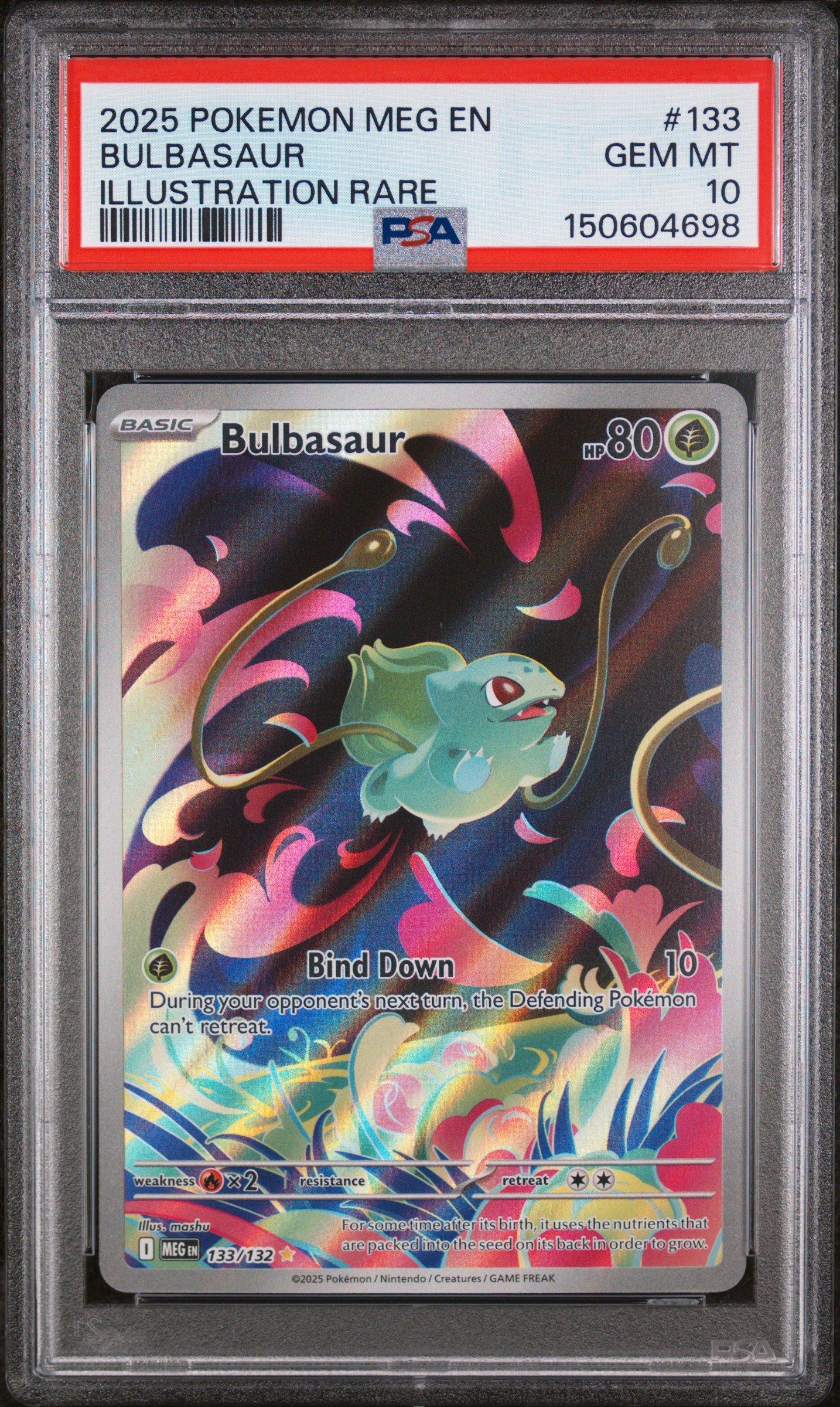 2025 Pokemon Meg En-mega Evolution 133 Bulbasaur Illustration Rare