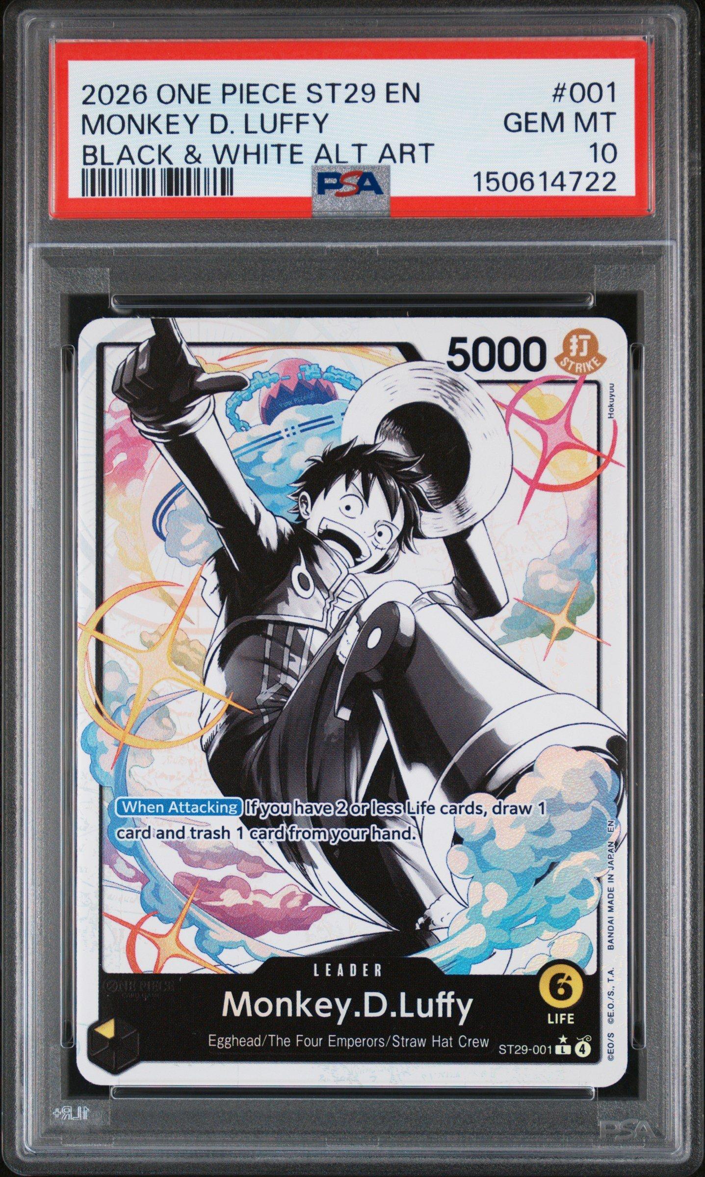2026 One Piece Starter Deck St29-egghead 001 Monkey D. Luffy Black