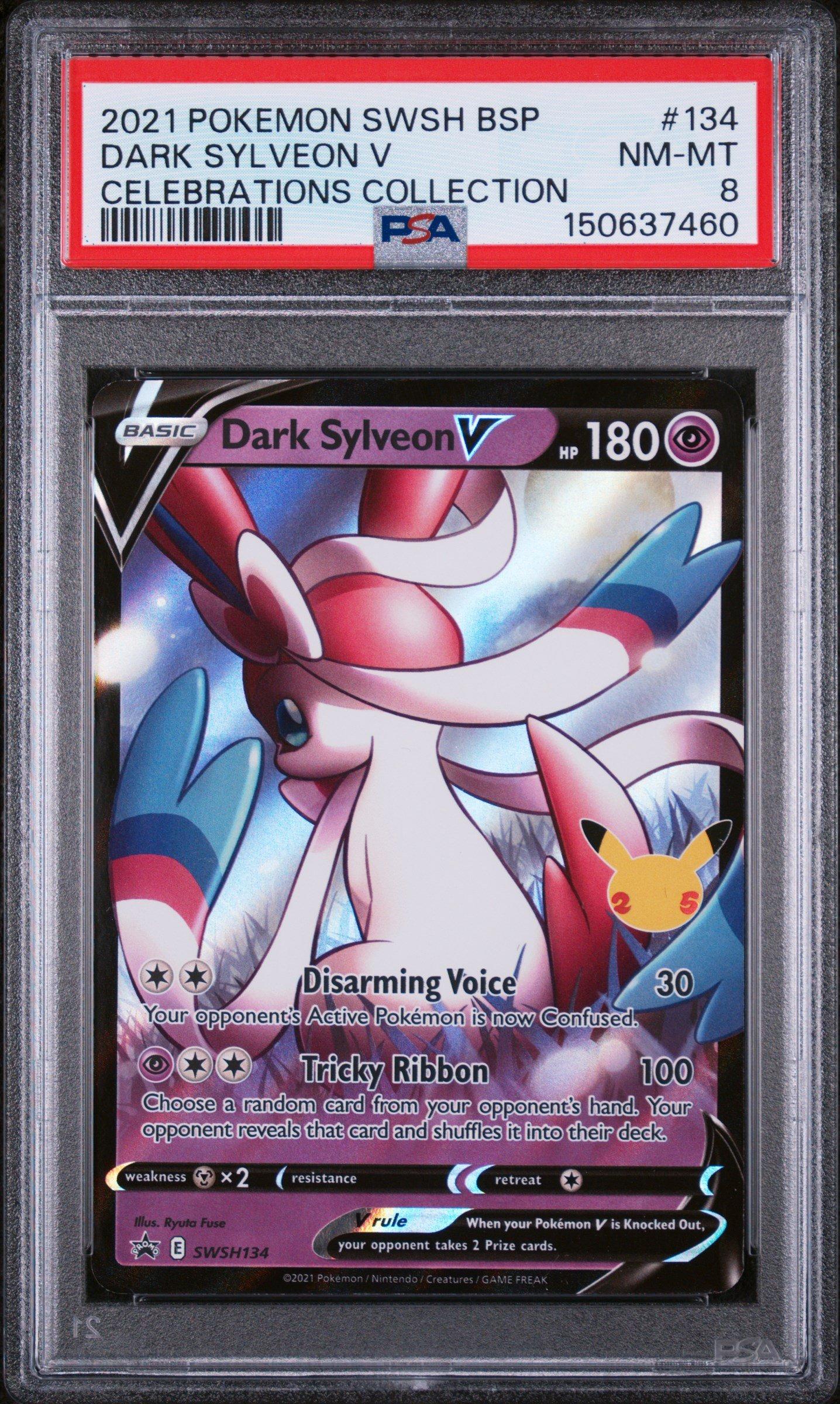 2021 Pokemon Swsh Black Star Promo 134 Dark Sylveon V Celebrations