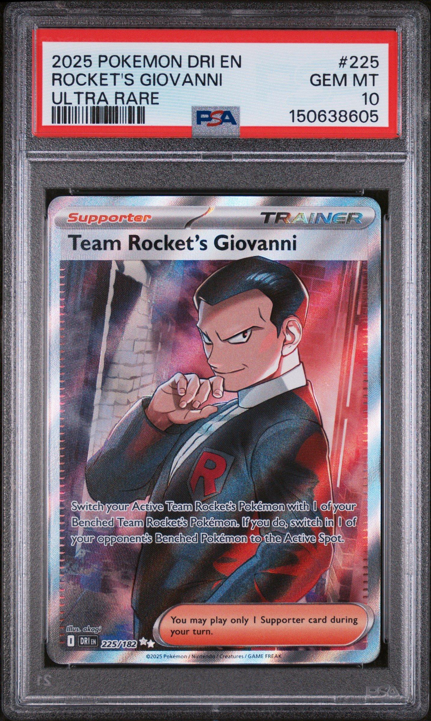 2025 Pokemon Dri En-destined Rivals 225 Team Rocket's Giovanni