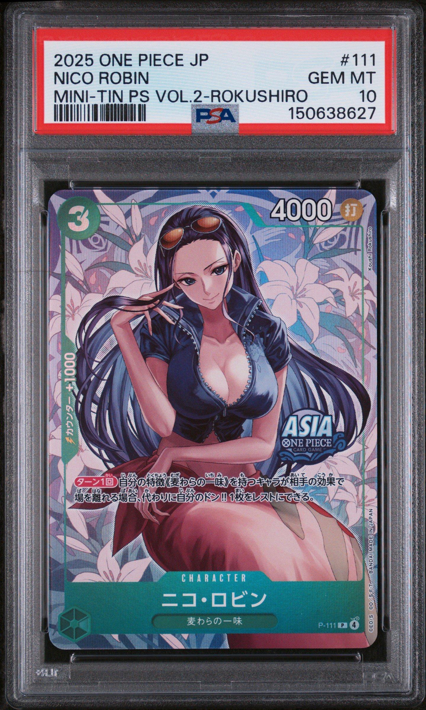 2025 One Piece Japanese Mini-tin Pack Set Vol.2 111 Nico Robin