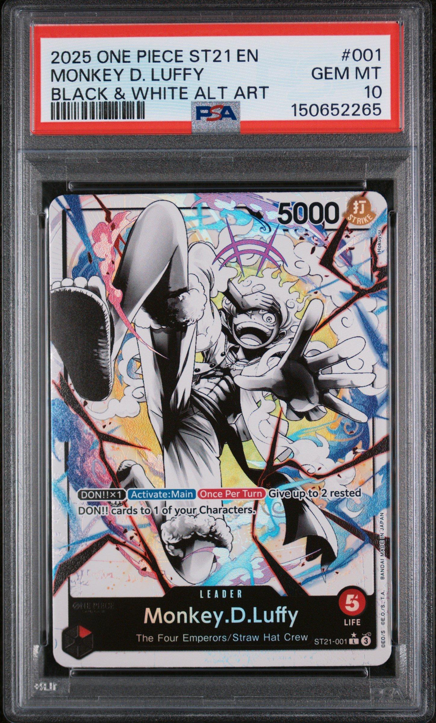 2025 One Piece Starter Deck St21-ex Gear 5 001 Monkey D. Luffy