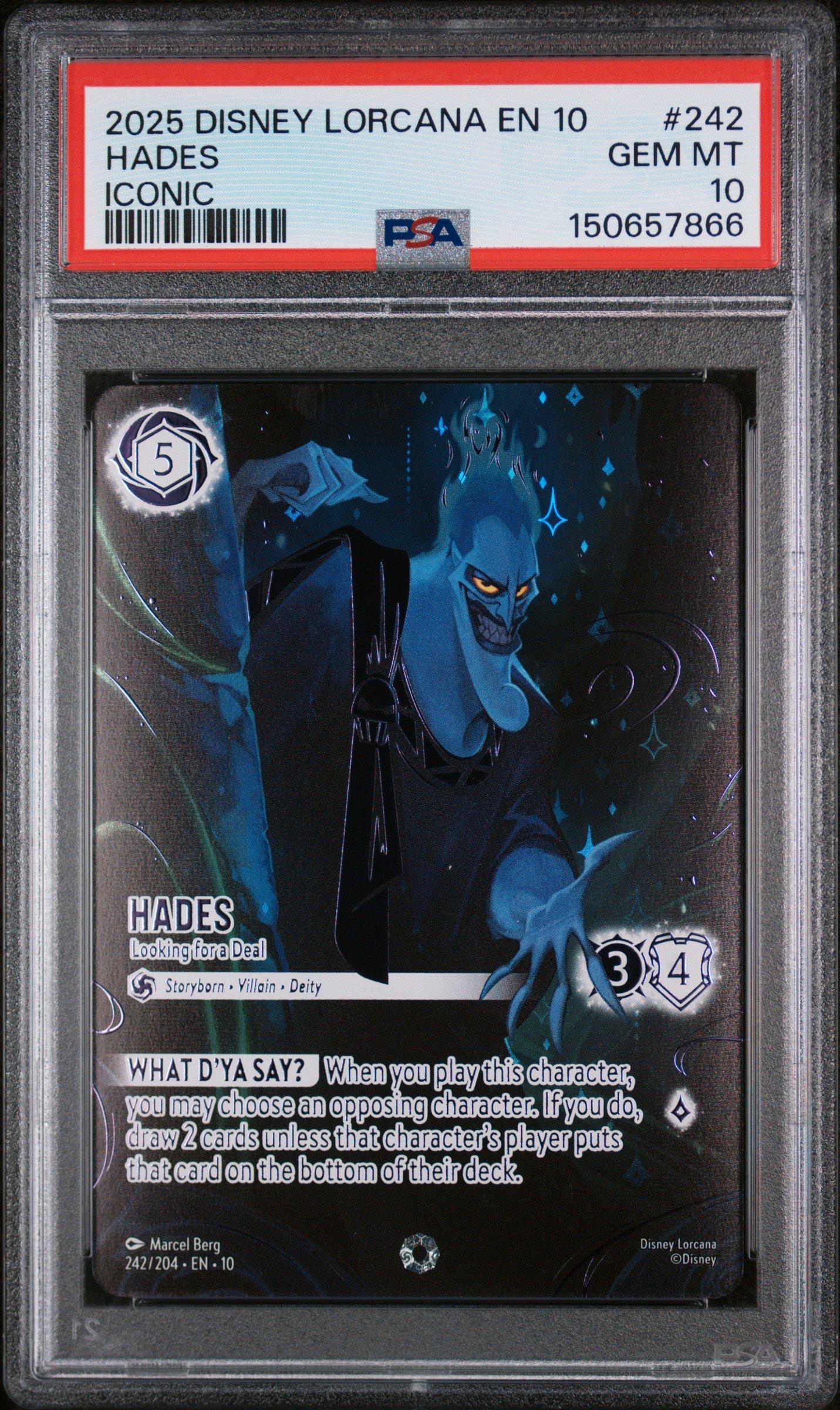 2025 Disney Lorcana En 10-whispers In The Well 242 Hades - Looking