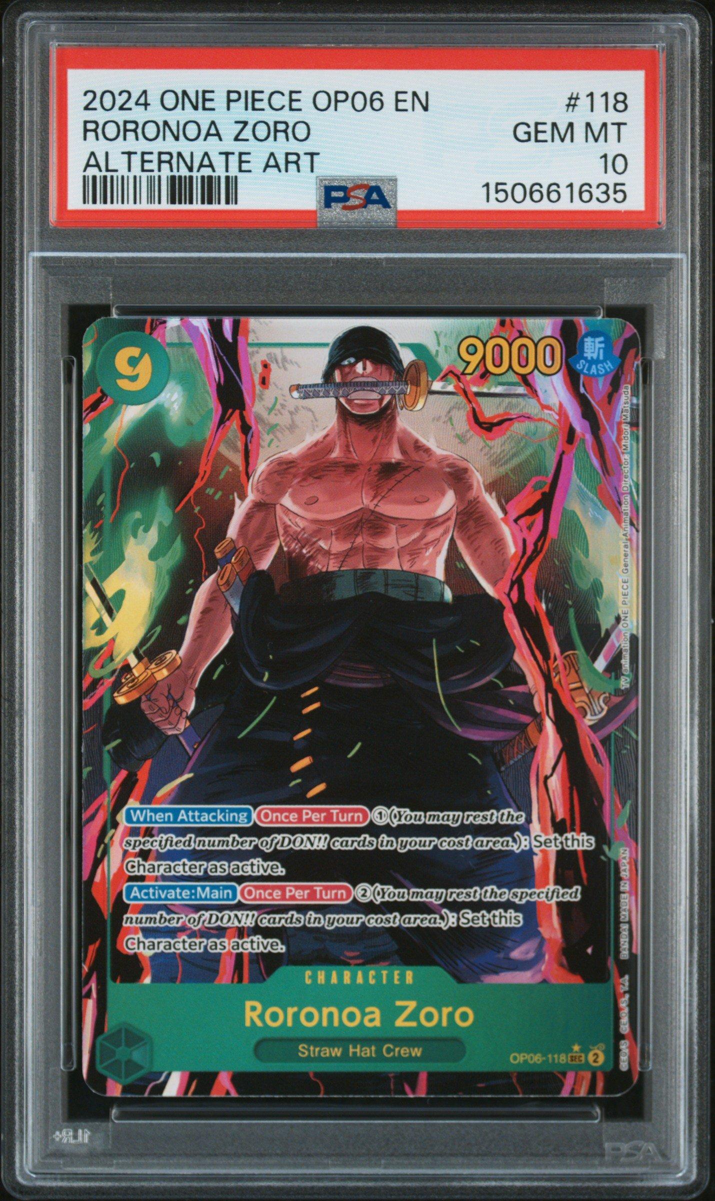 2024 One Piece Op06-wings Of The Captain 118 Roronoa Zoro