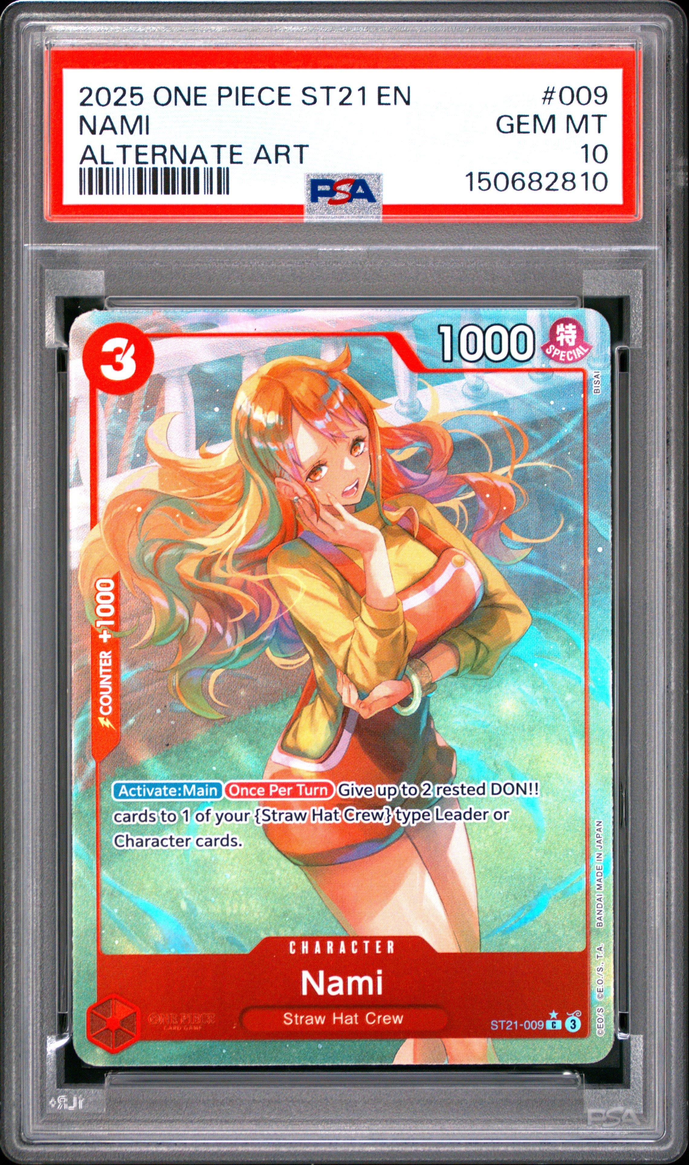 2025 One Piece Starter Deck St21-ex Gear 5 009 Nami Alternate Art