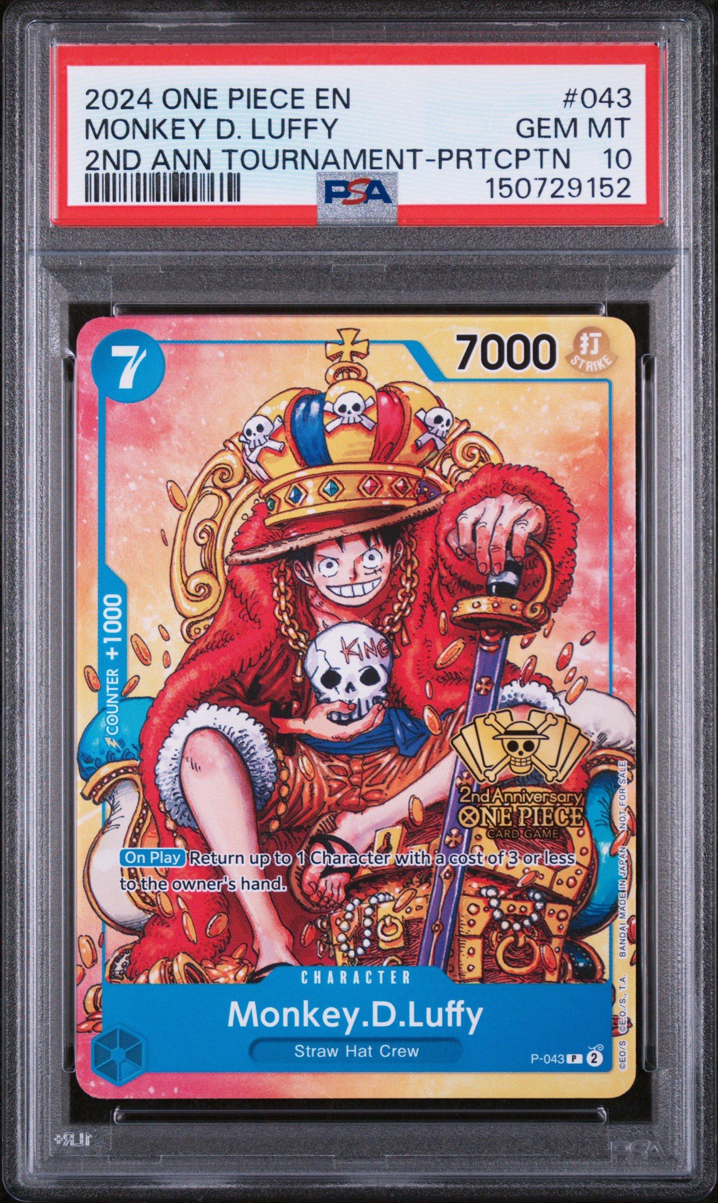 2024 One Piece Promos 043 Monkey D. Luffy 2nd Anniversary