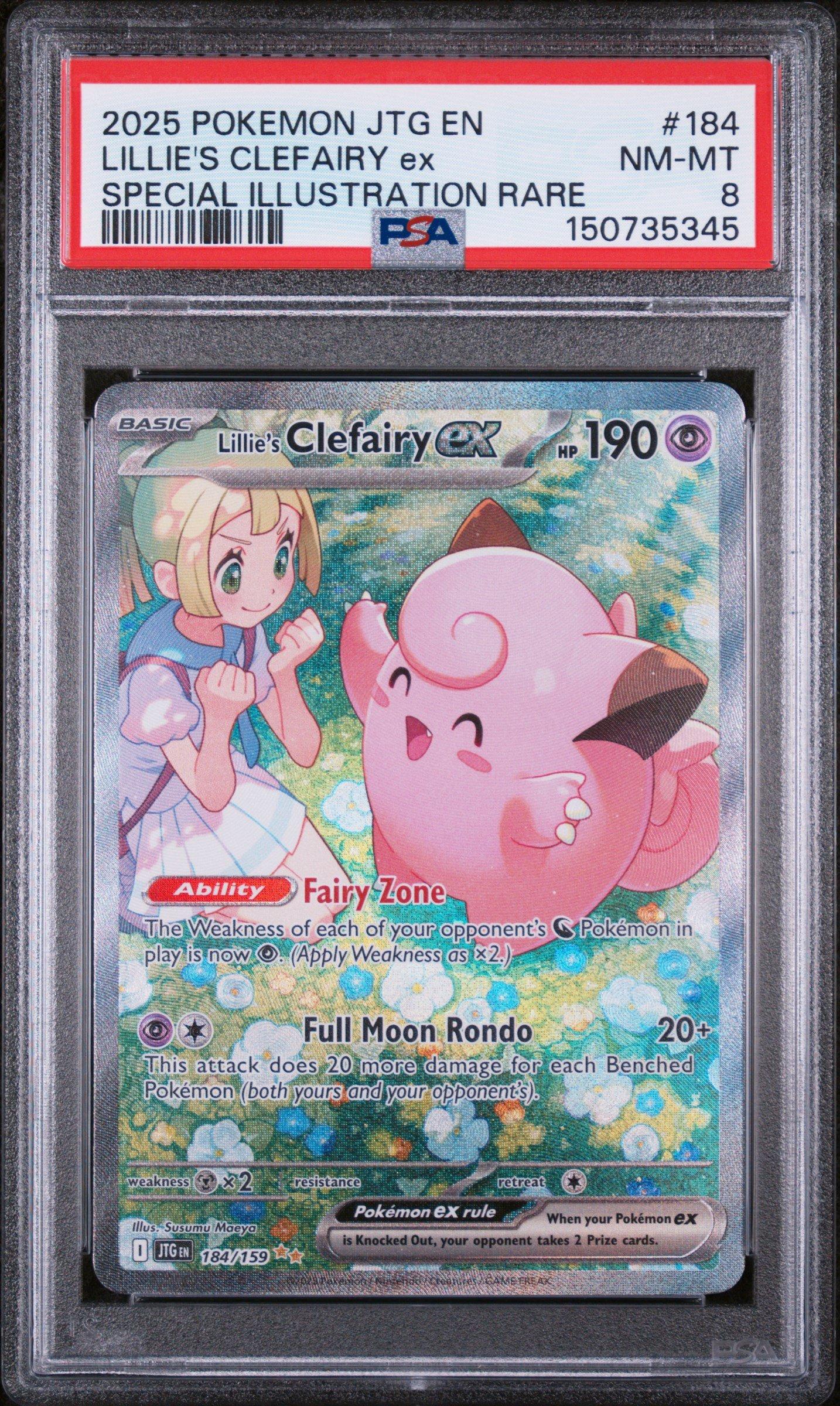 2025 Pokemon Jtg En-journey Together 184 Lillie's Clefairy Ex