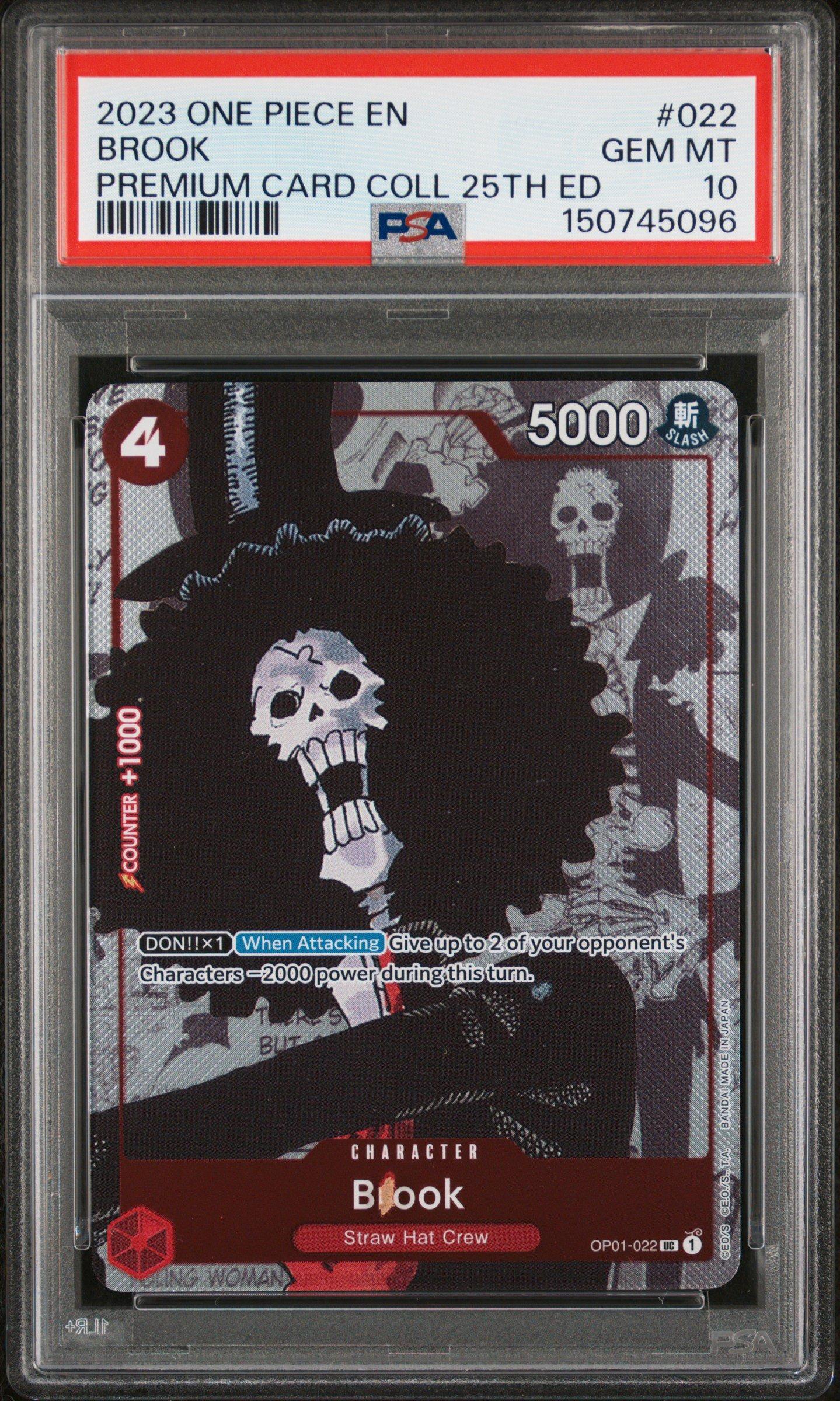 2023 One Piece Premium Card Collection 25th Edition 022 Brook PSA