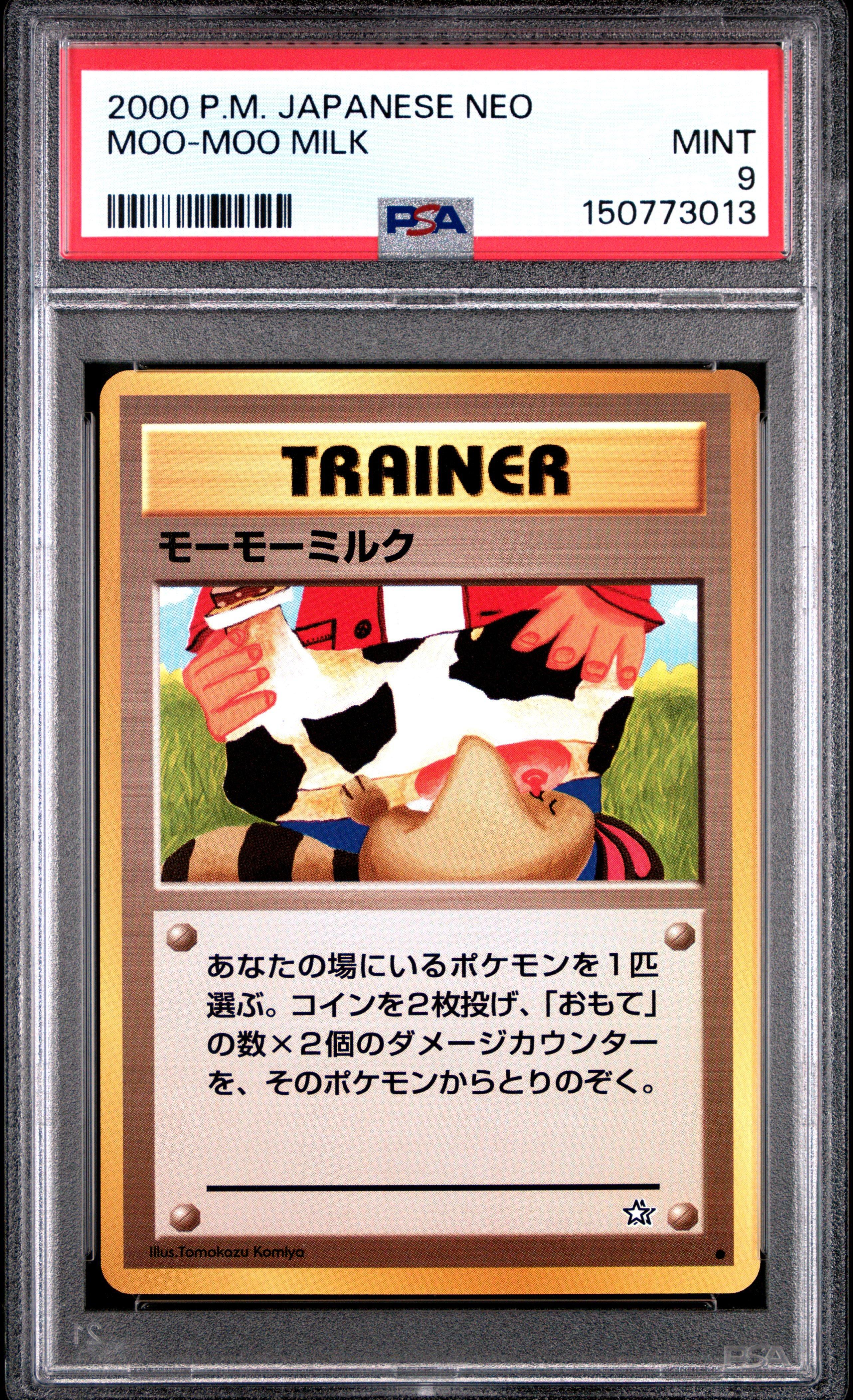2000 Pokemon Japanese Neo Moo-moo Milk PSA 9 Graded Card | GameStop