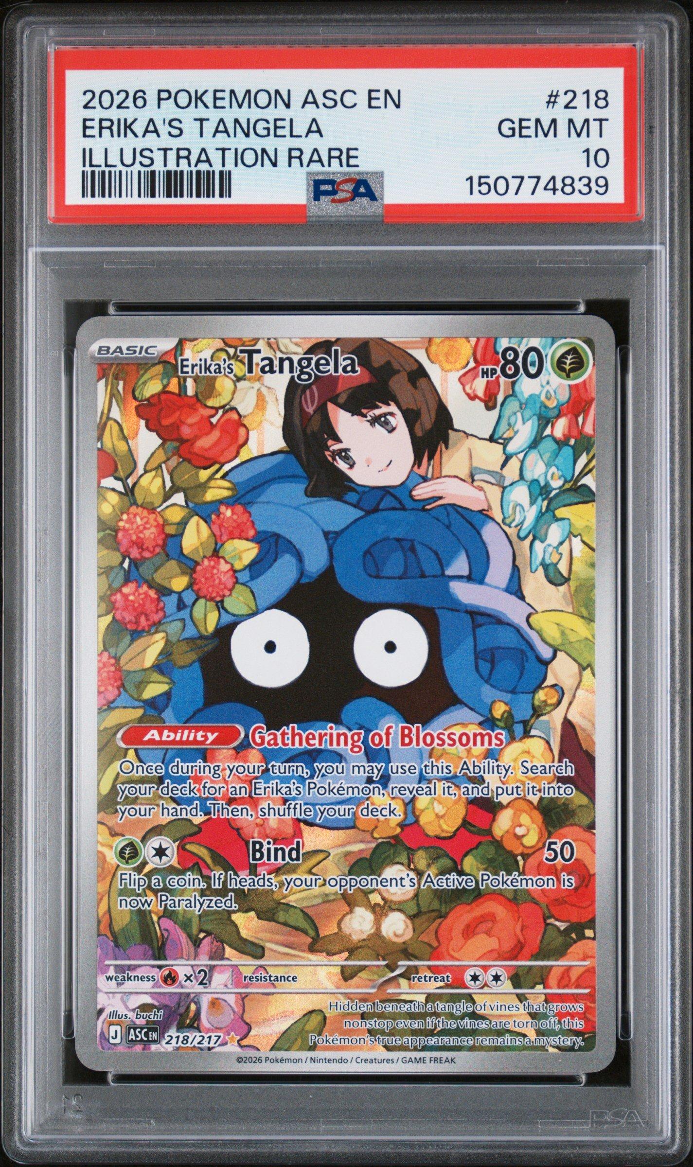 2026 Pokemon Asc En-ascended Heroes 218 Erika's Tangela