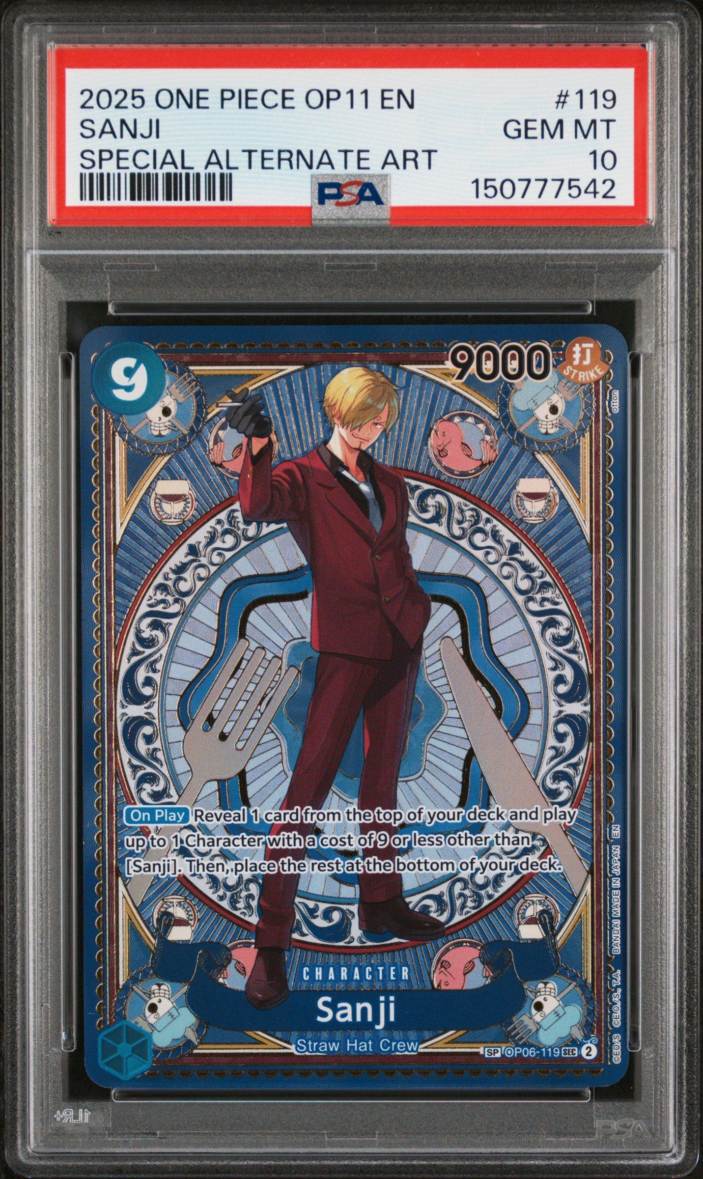 2025 One Piece Op11-a Fist Of Divine Speed 119 Sanji Special