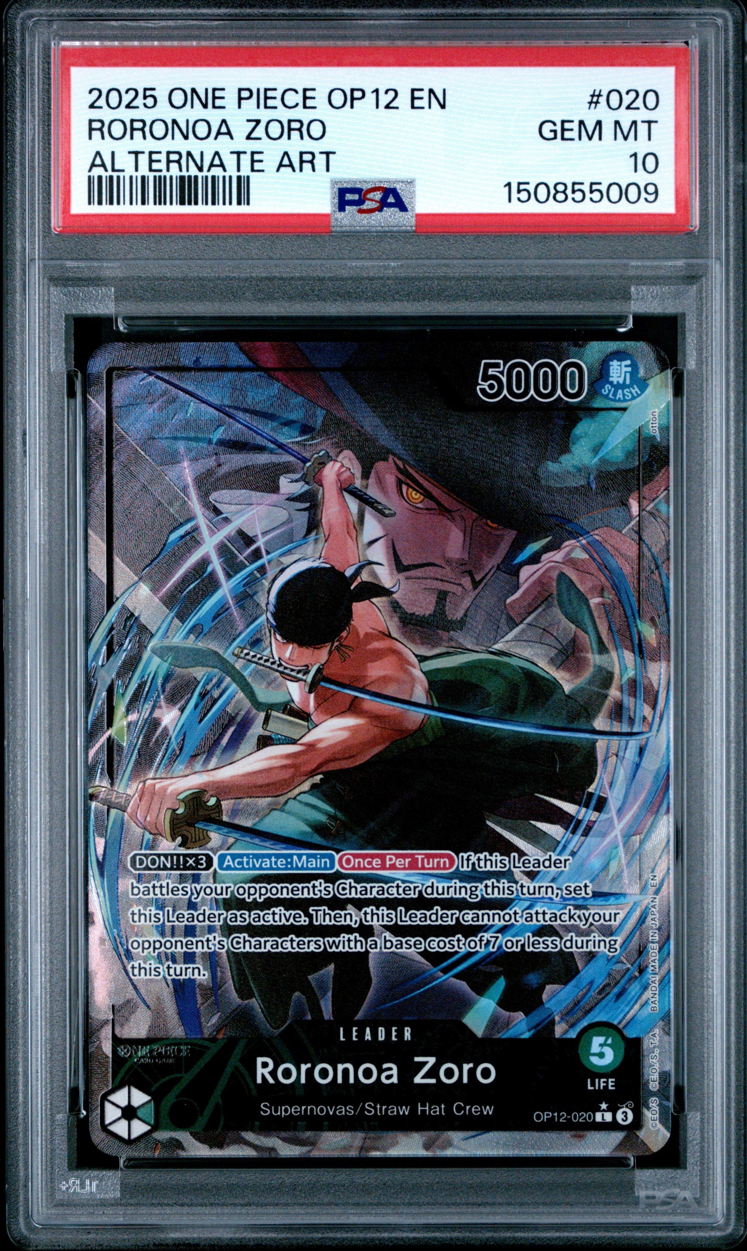 2025 One Piece Op12-legacy Of The Master 020 Roronoa Zoro