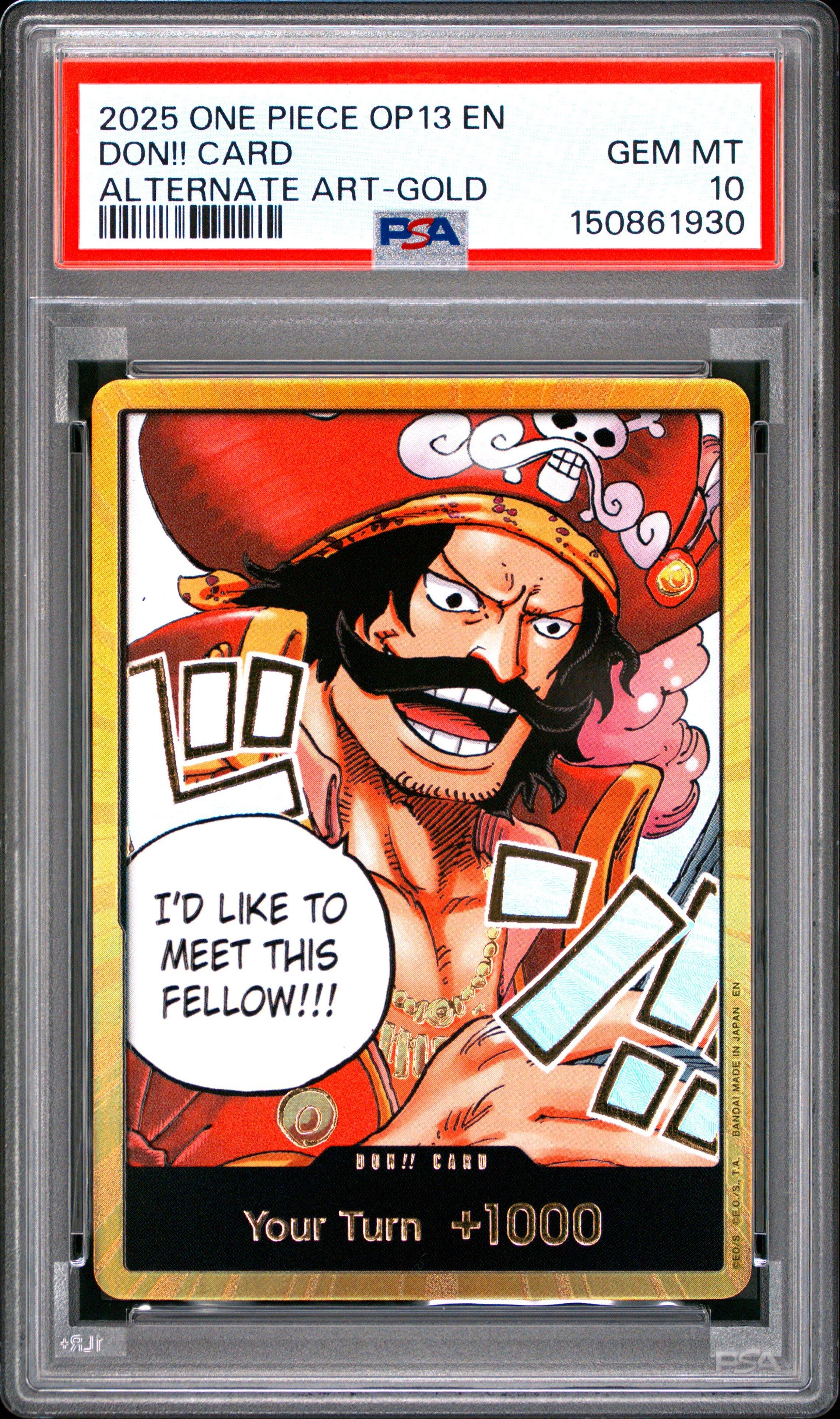 2025 One Piece Op13-carrying On His Will Don!! Card Alternate Art
