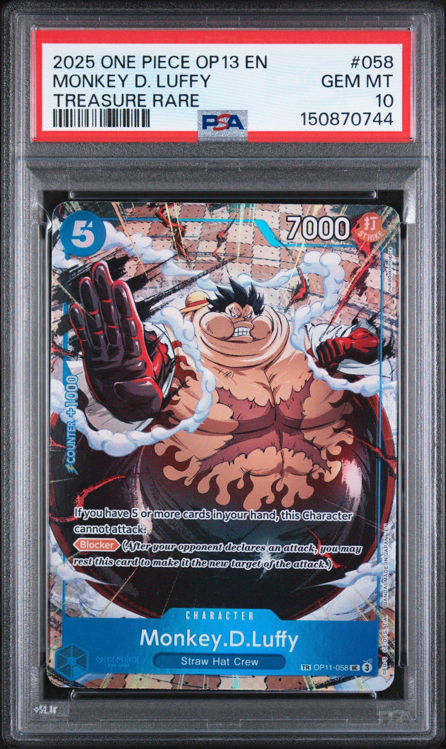 2025 One Piece Op13-carrying On His Will 058 Monkey D. Luffy