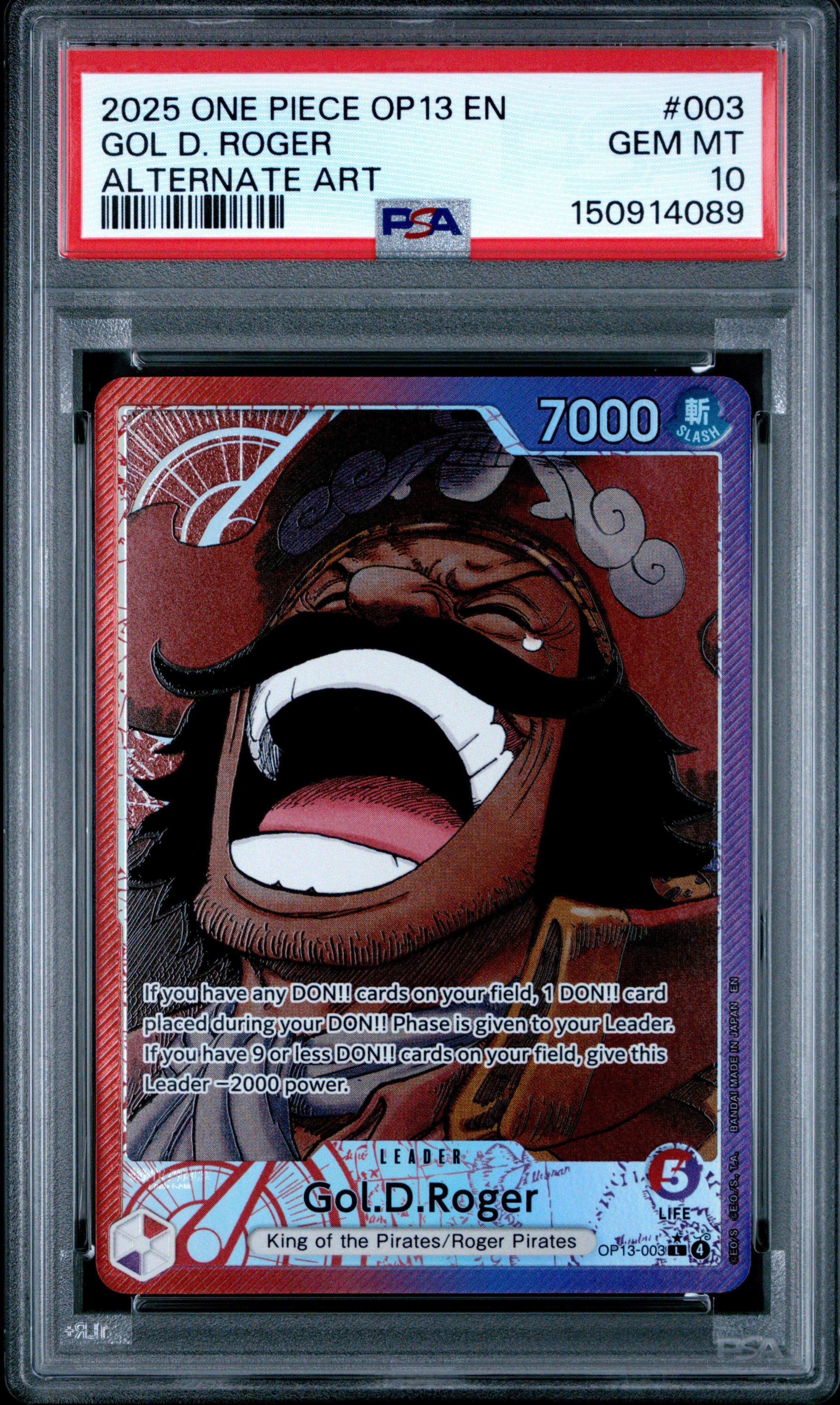 2025 One Piece Op10-royal Blood 082 Kuzan Alternate Art PSA 10