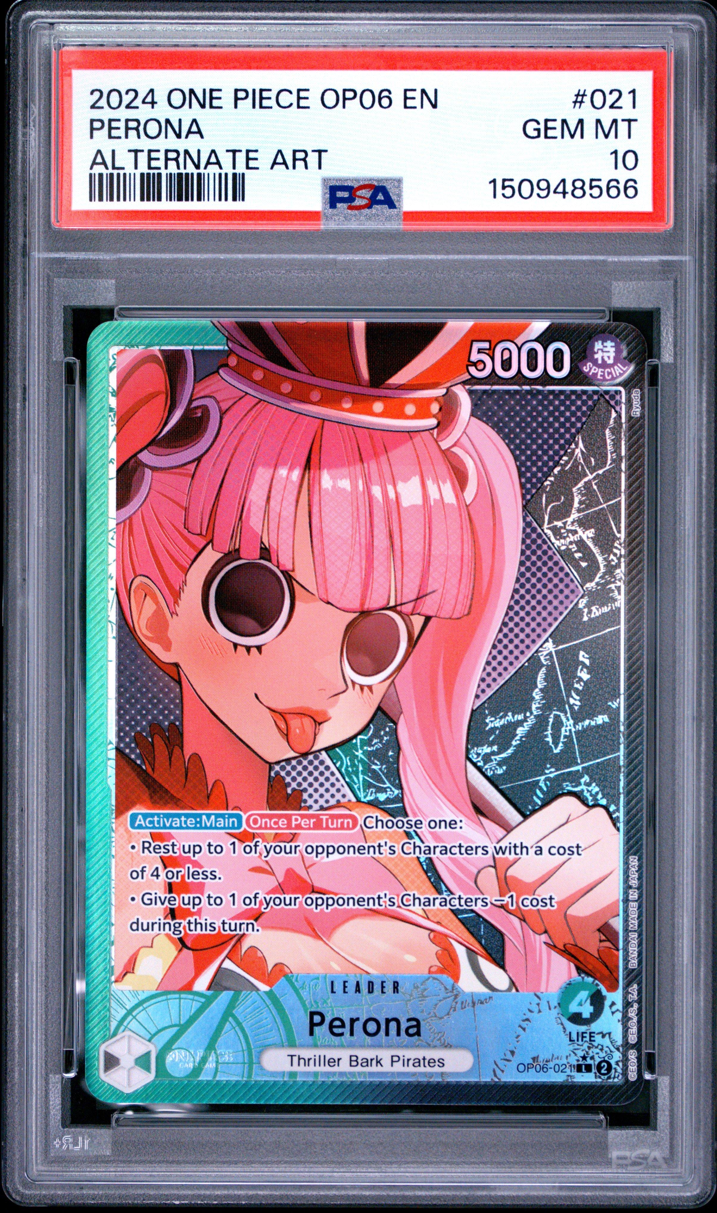 2024 One Piece Op06-wings Of The Captain 021 Perona Alternate Art