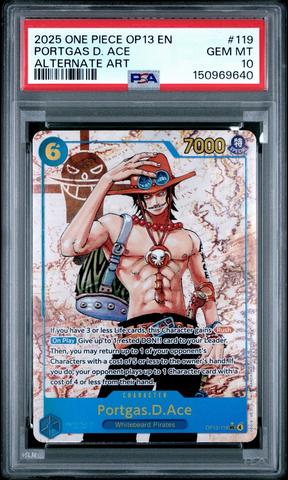 2025 ONE PIECE PORTGAS D. ACE カード 2025 One Piece Op13-carrying On His Will 119 Portgas D. Ace