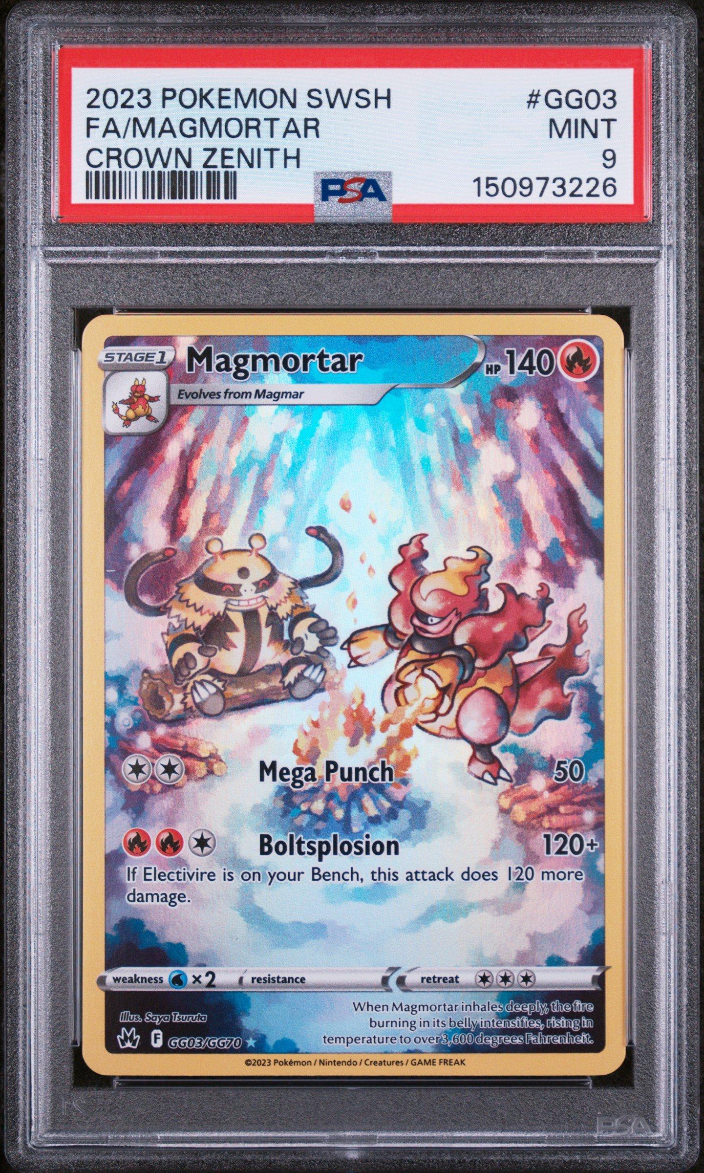 2023 Pokemon Sword And Shield Crown Zenith Gg03 Full Art/magmortar