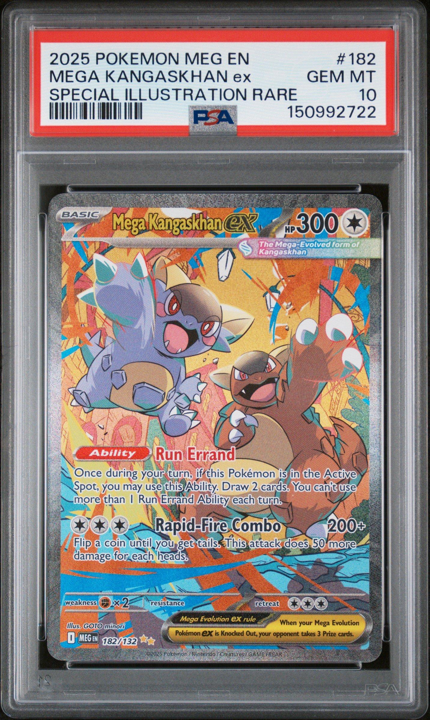 2025 Pokemon Meg En-mega Evolution 182 Mega Kangaskhan Ex Special