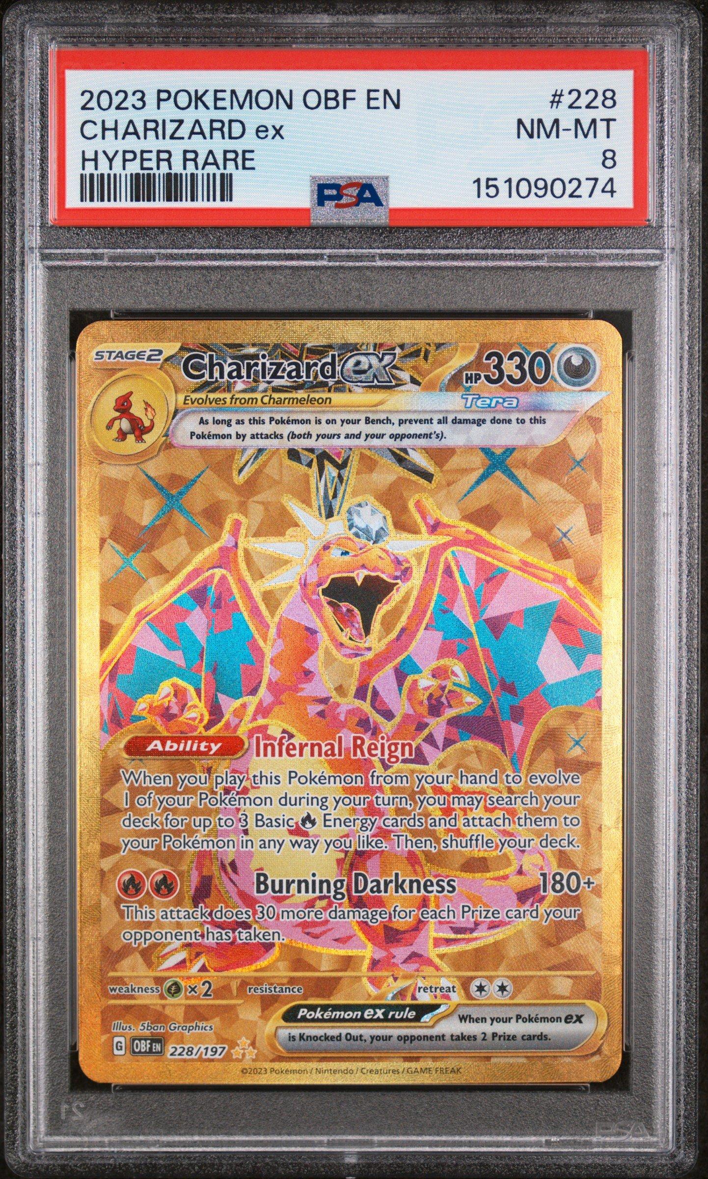 2023 Pokemon Obf En-obsidian Flames 228 Charizard Ex Hyper Rare