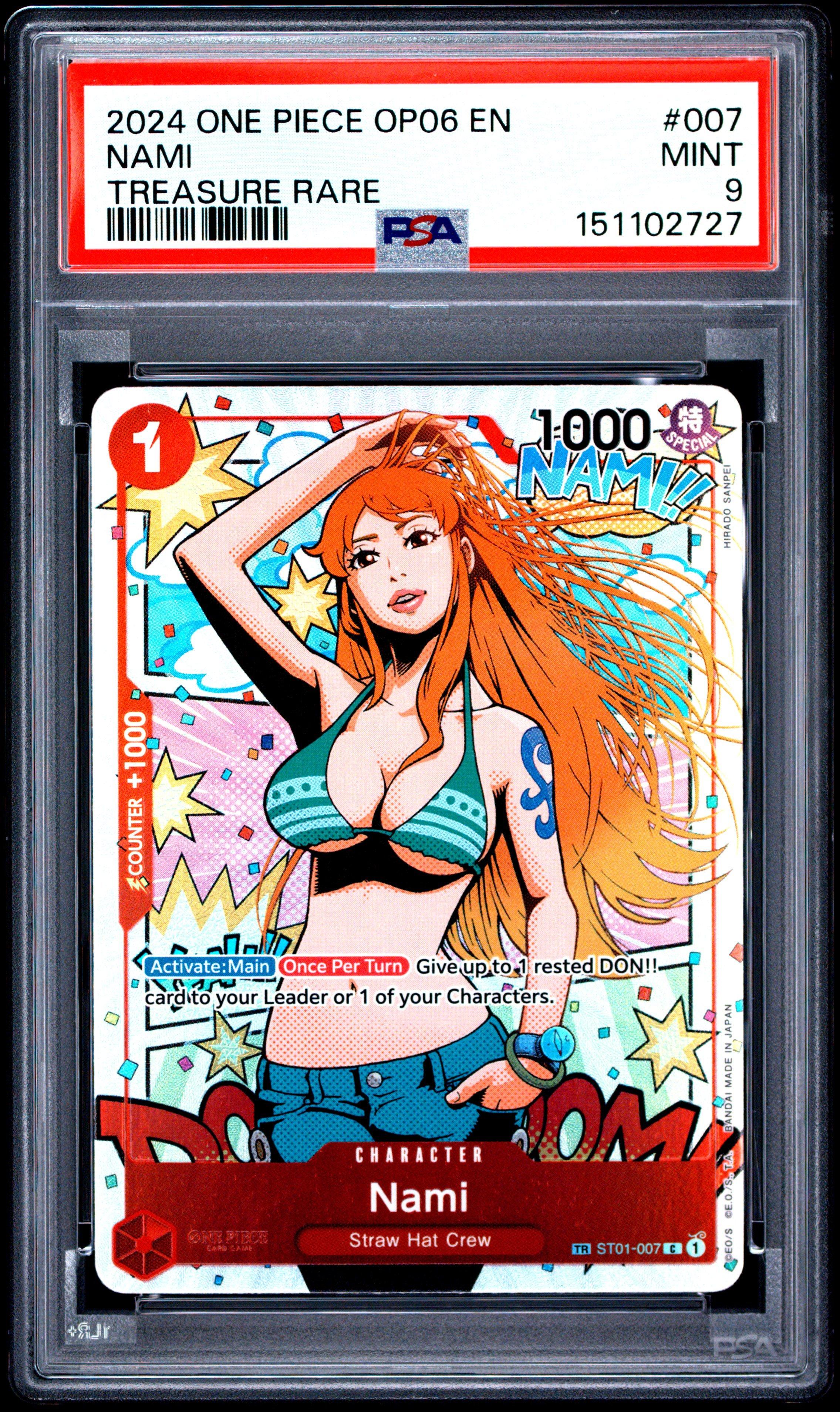 2024 One Piece Op06-wings Of The Captain 007 Nami Treasure Rare
