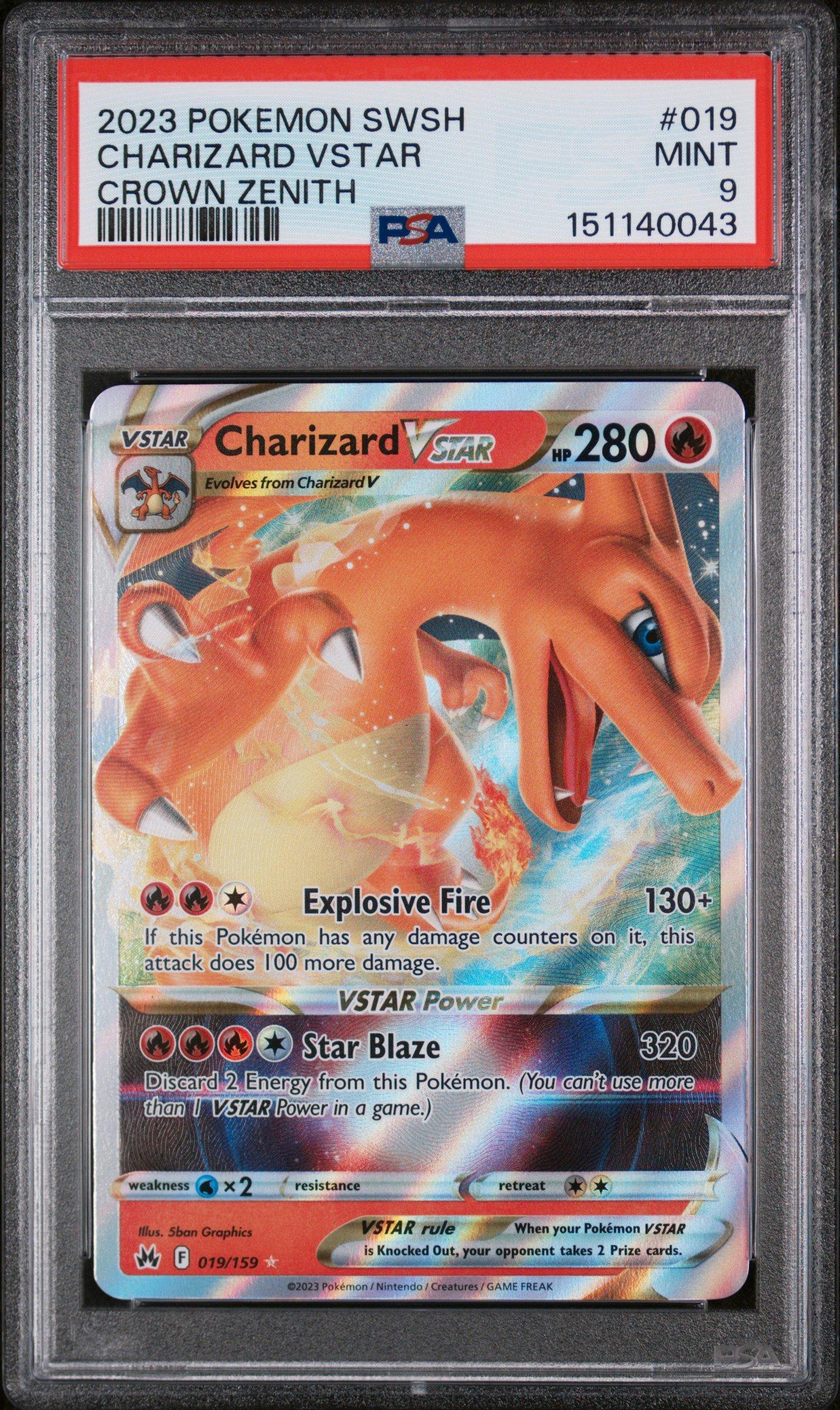 2023 Pokemon Sword And Shield Crown Zenith 019 Charizard Vstar PSA