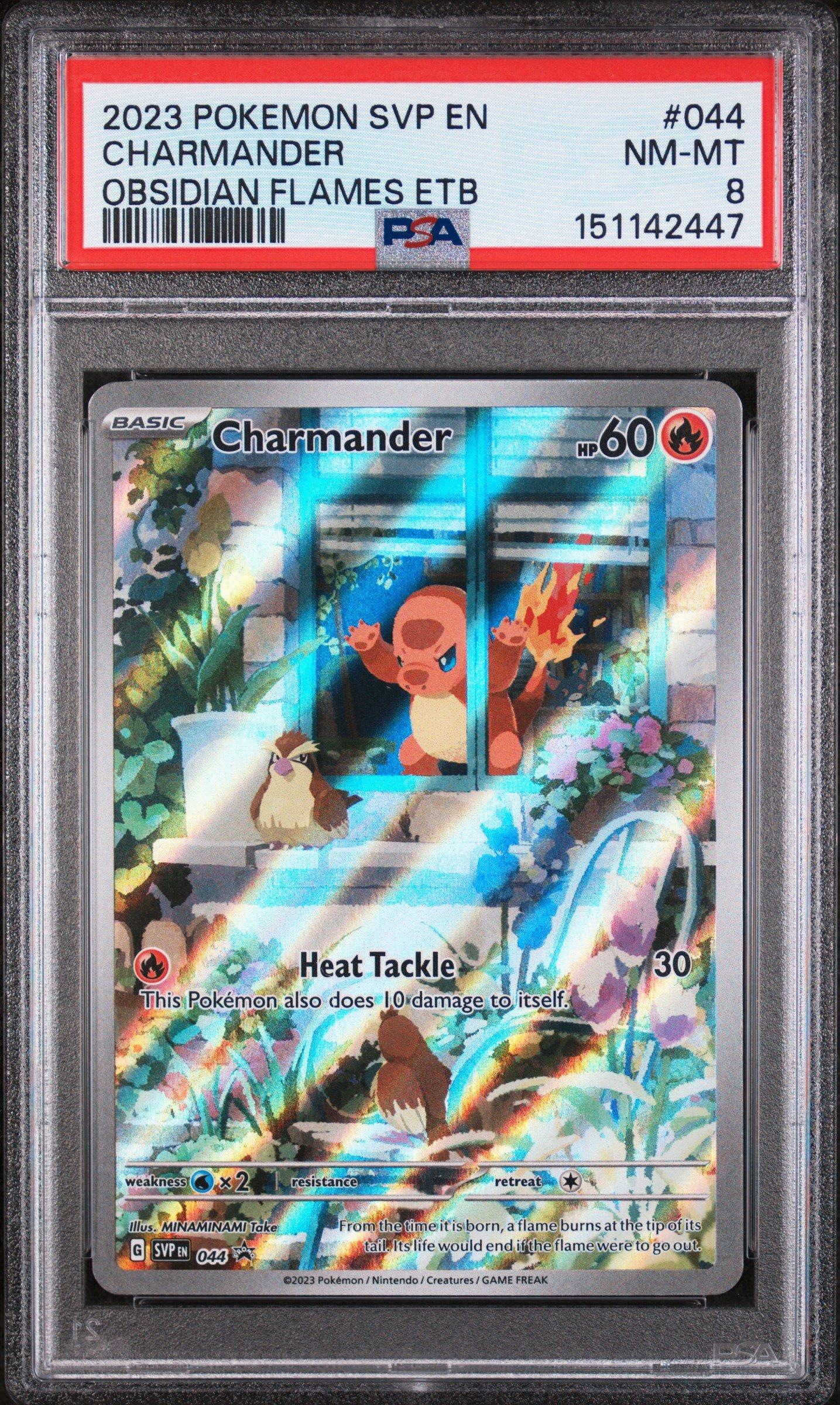 ヒトカゲ charmander SVP EN. 044 2023 Pokemon Svp En-sv Black Star Promo 044 Charmander Obsidian