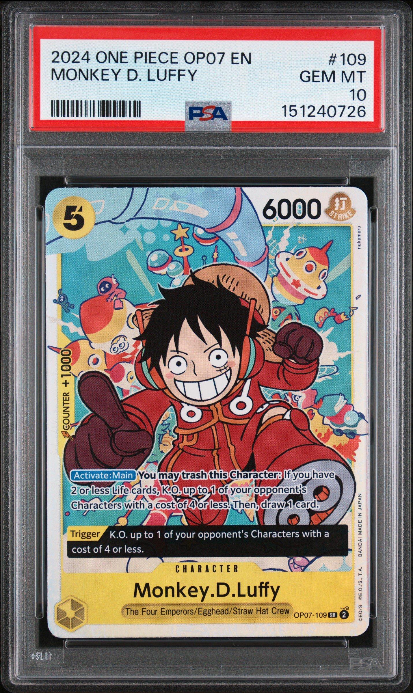 2024 One Piece Op07-500 Years In The Future 109 Monkey D. Luffy