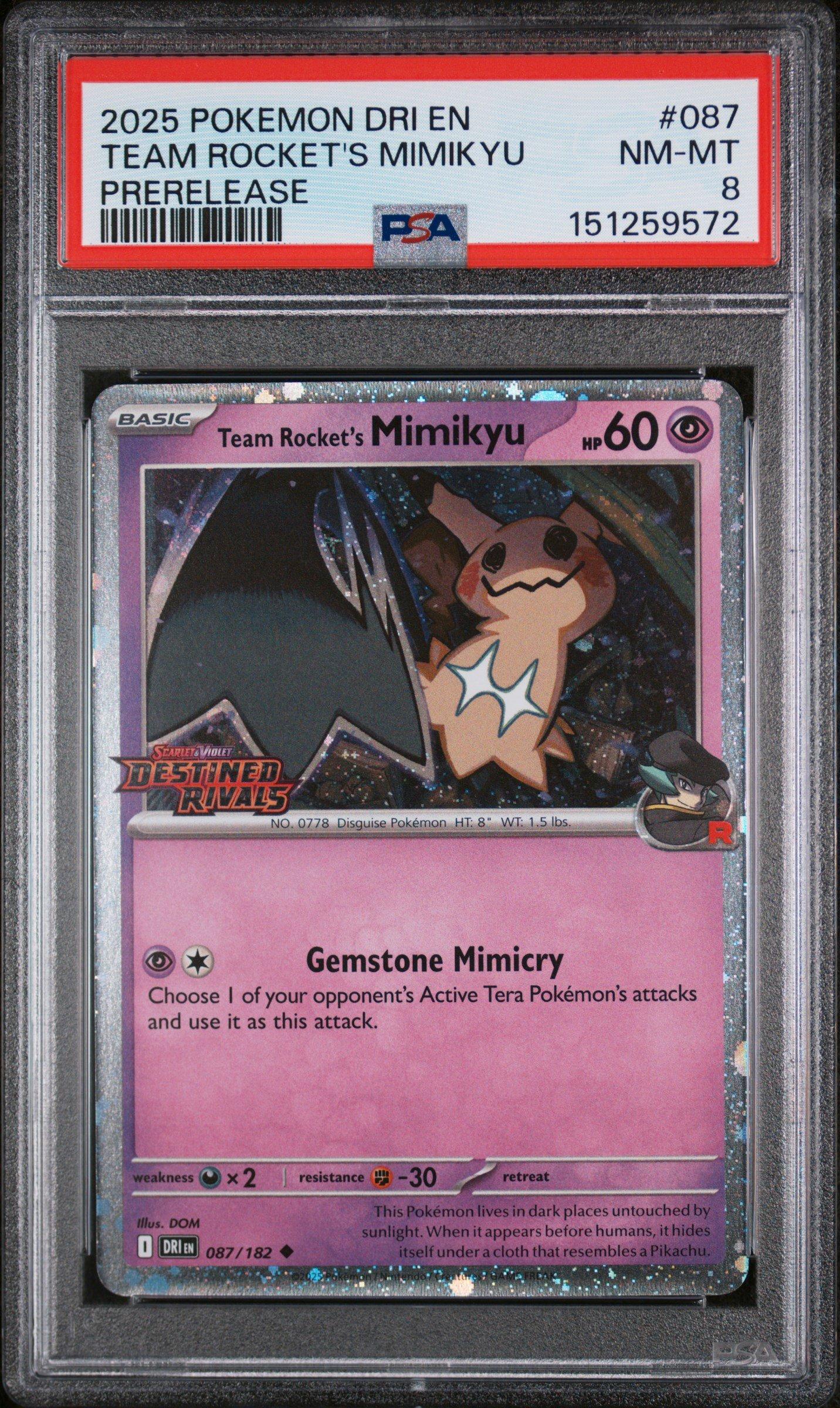 2025 Pokemon Dri En-destined Rivals 087 Team Rocket's Mimikyu