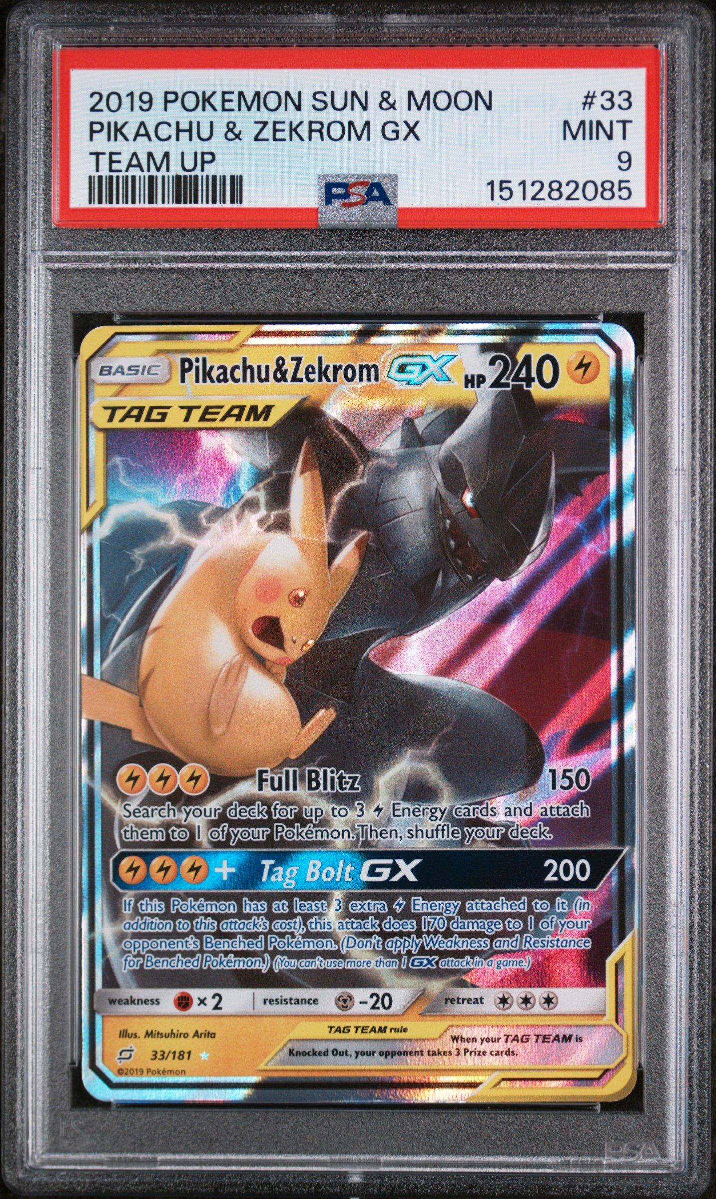 pokemon tag team cards pikachu zekrom TCG