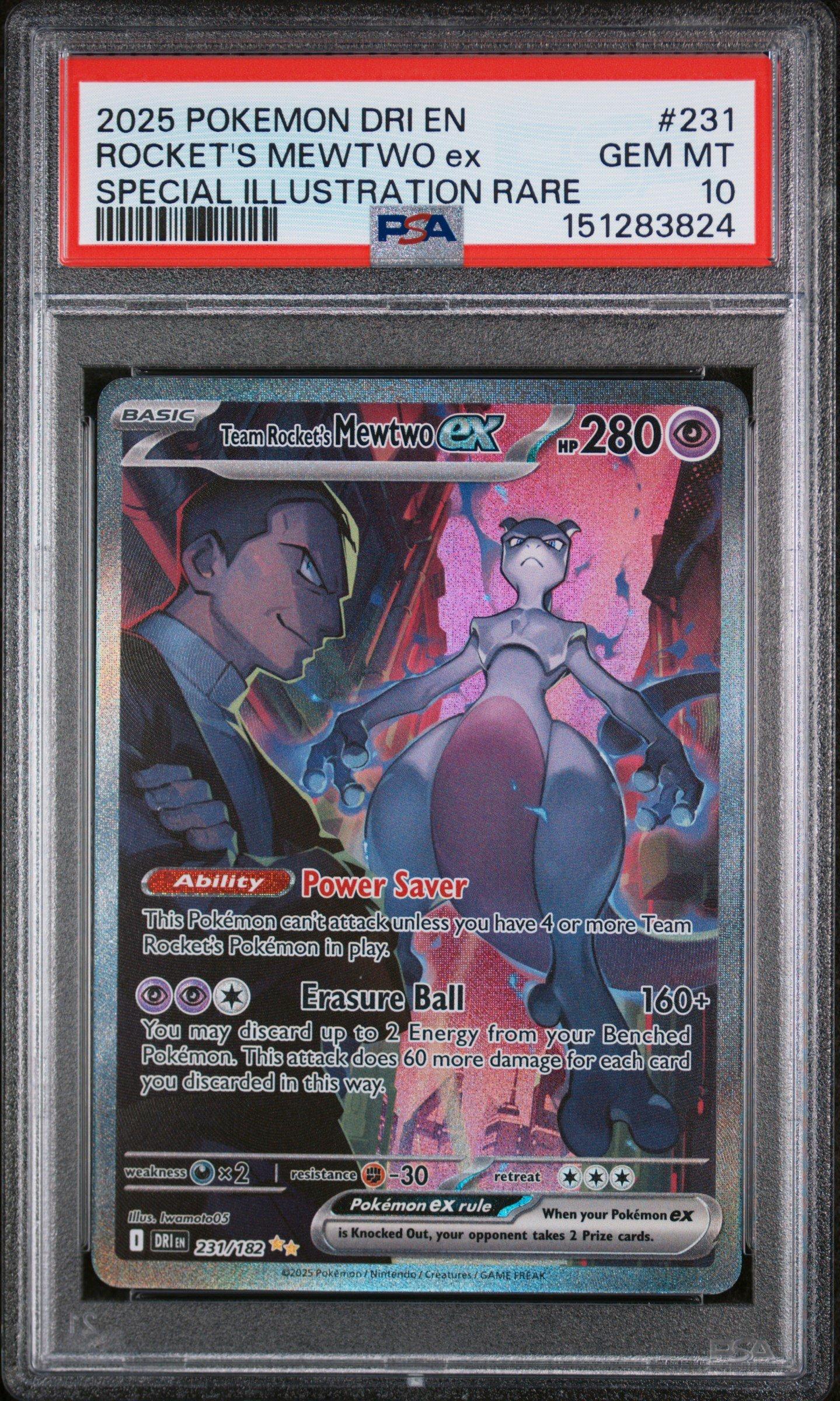 2025 Pokemon Dri En-destined Rivals 231 Team Rocket's Mewtwo Ex
