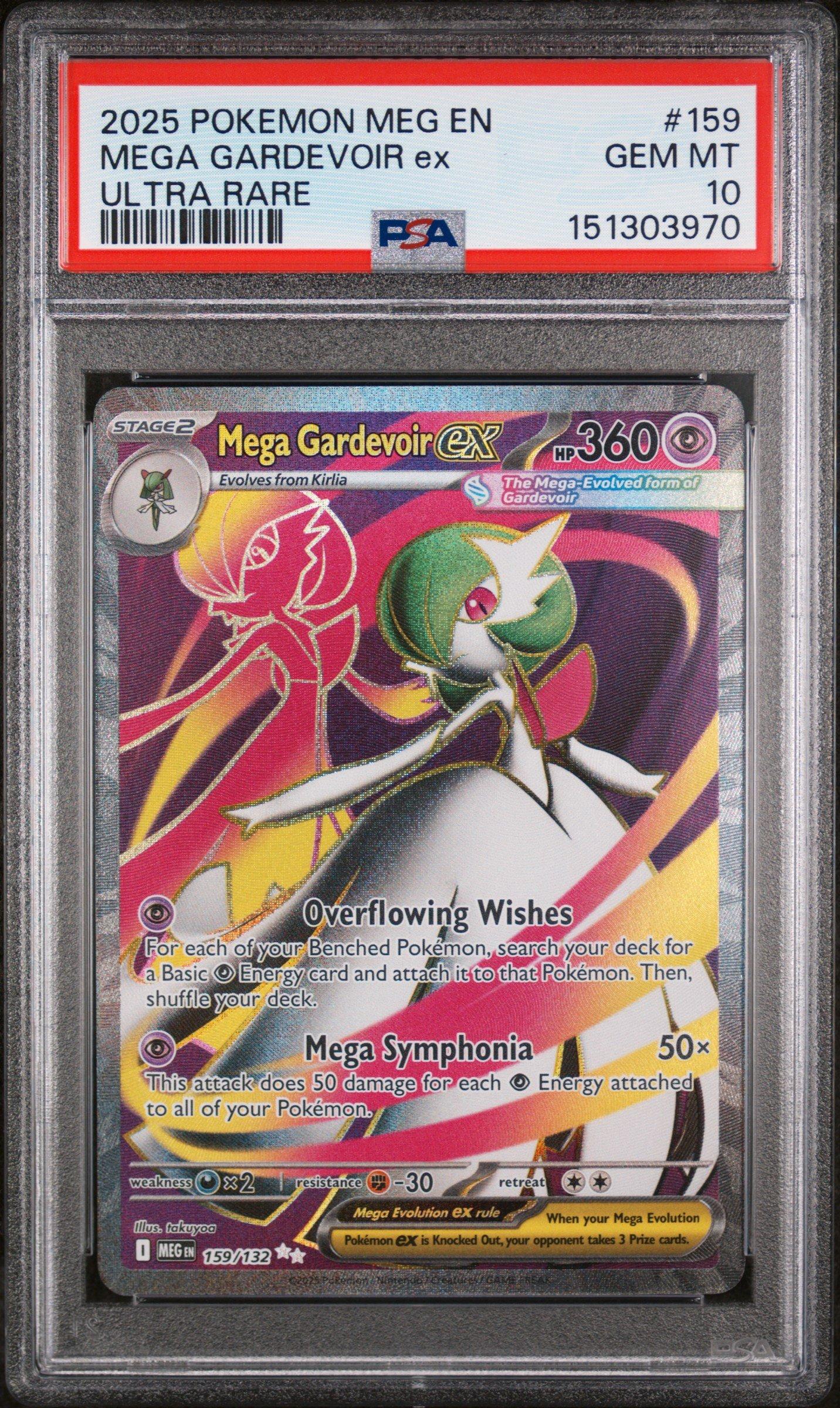 2025 Pokemon Meg En-mega Evolution 159 Mega Gardevoir Ex Ultra