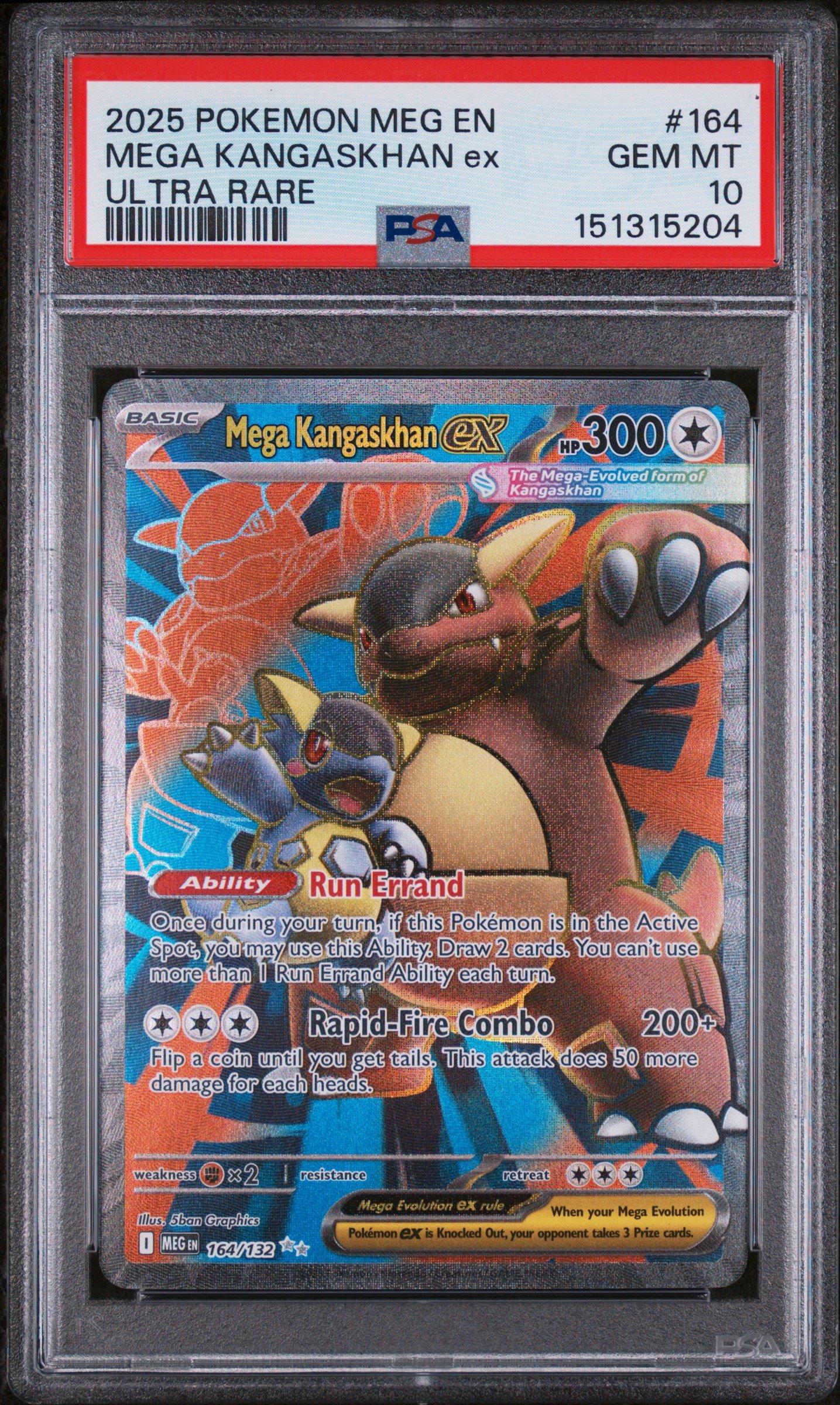 2025 Pokemon Meg En-mega Evolution 164 Mega Kangaskhan Ex Ultra