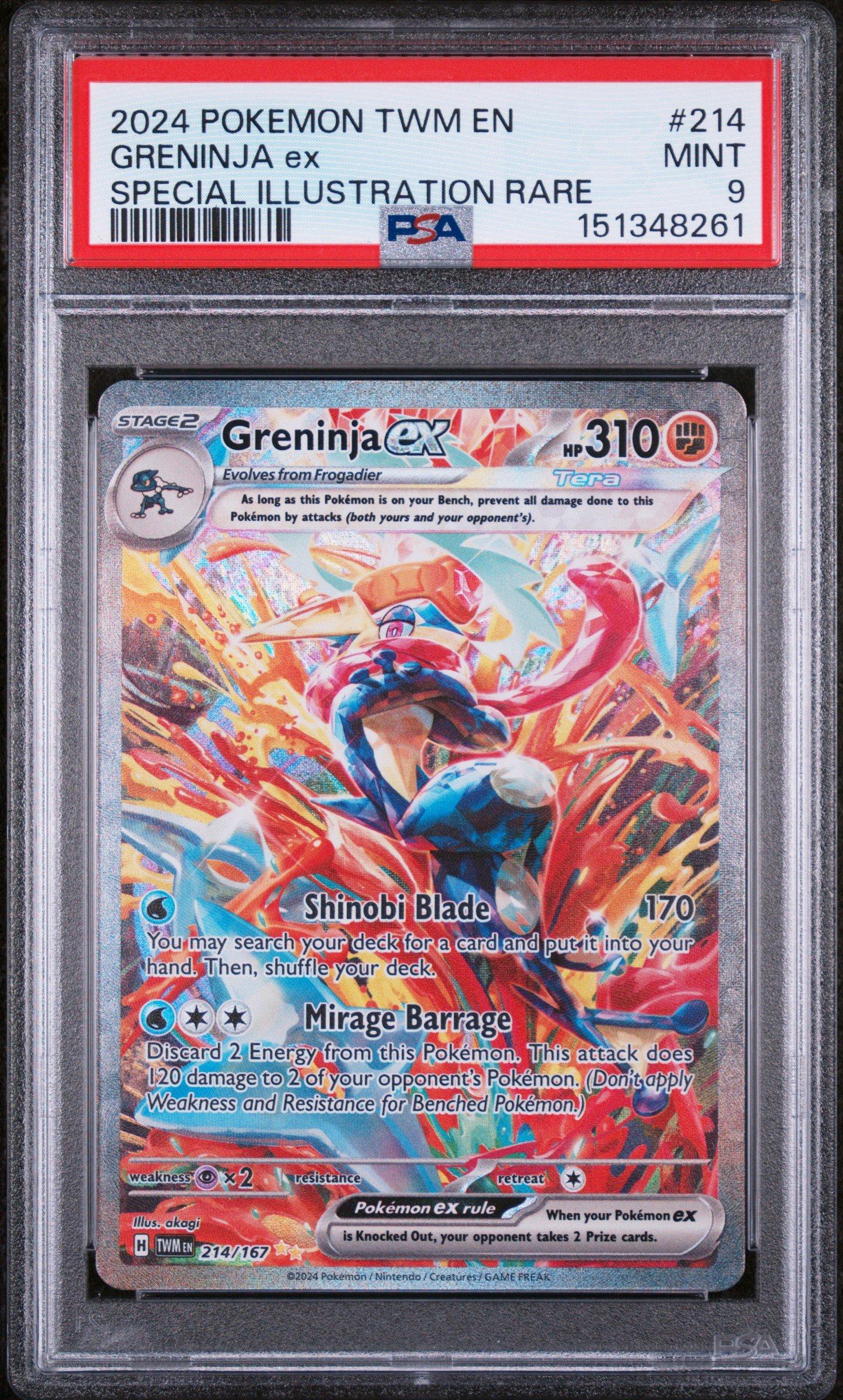 2024 Pokemon Twm En-twilight Masquerade 214 Greninja Ex Special
