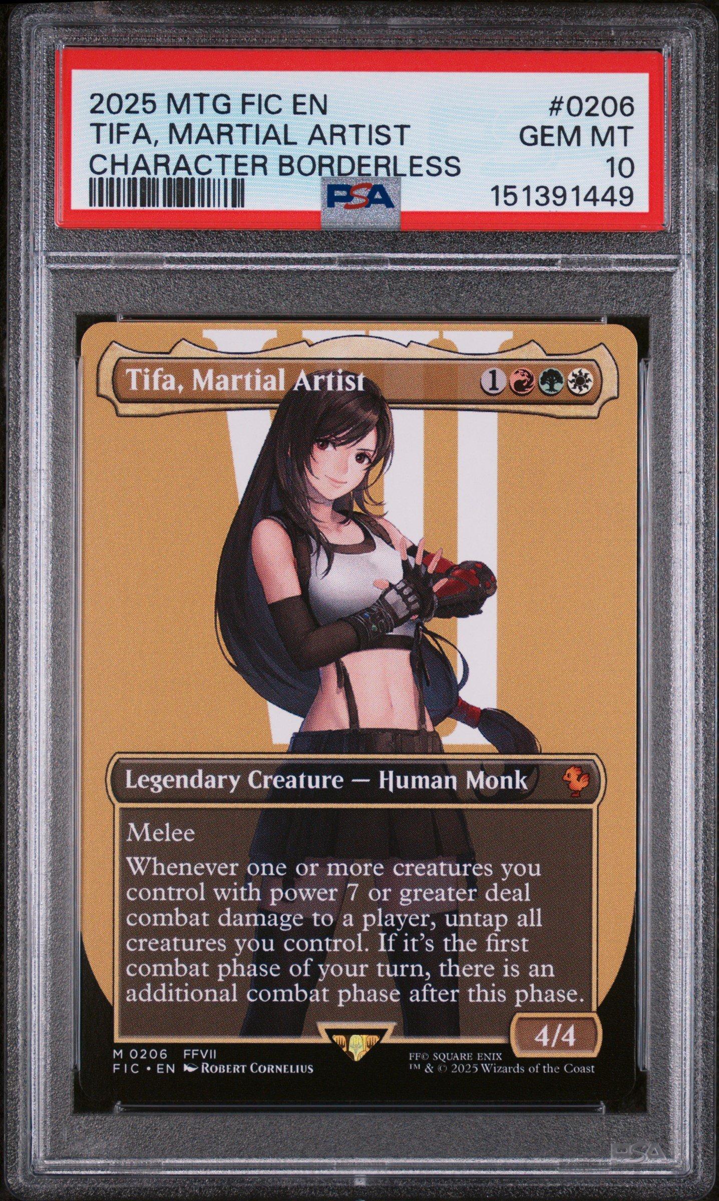 tifa card mtg Tifa Lockhart (Borderless) Prize Card Foil /264