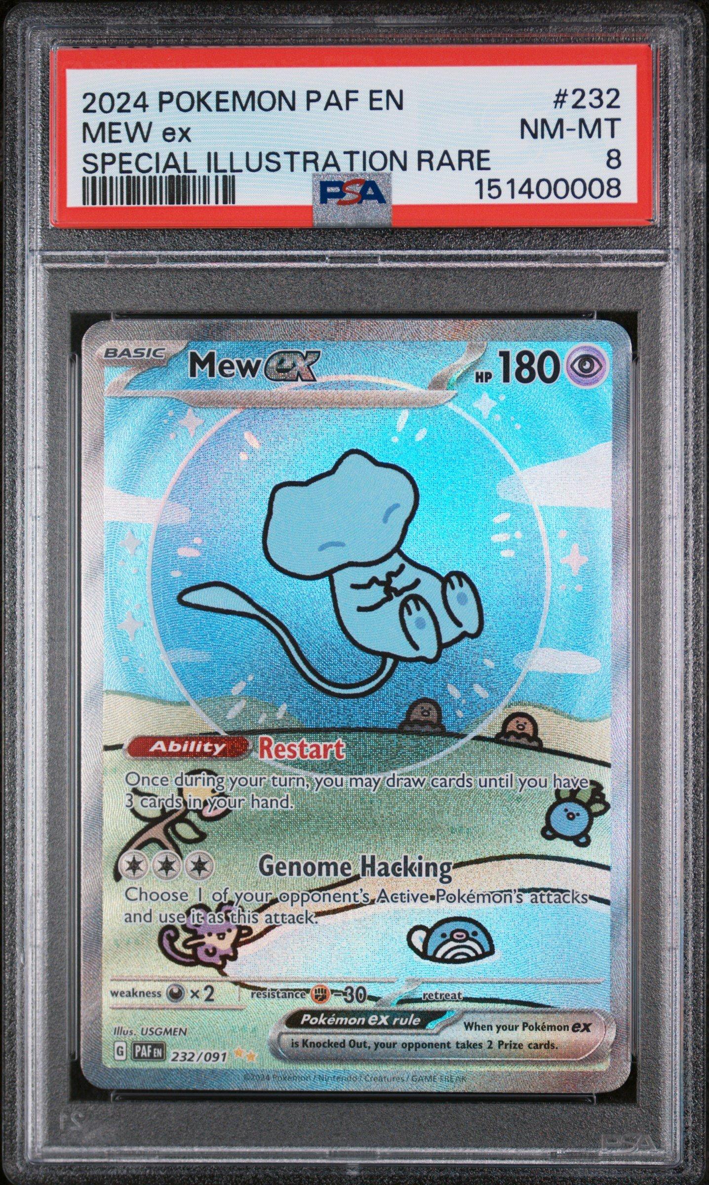 2024 ポケモン Mew ex #232 特別イラストレア PSA10 2024 Pokemon Paf En-paldean Fates 232 Mew Ex Special Illustration