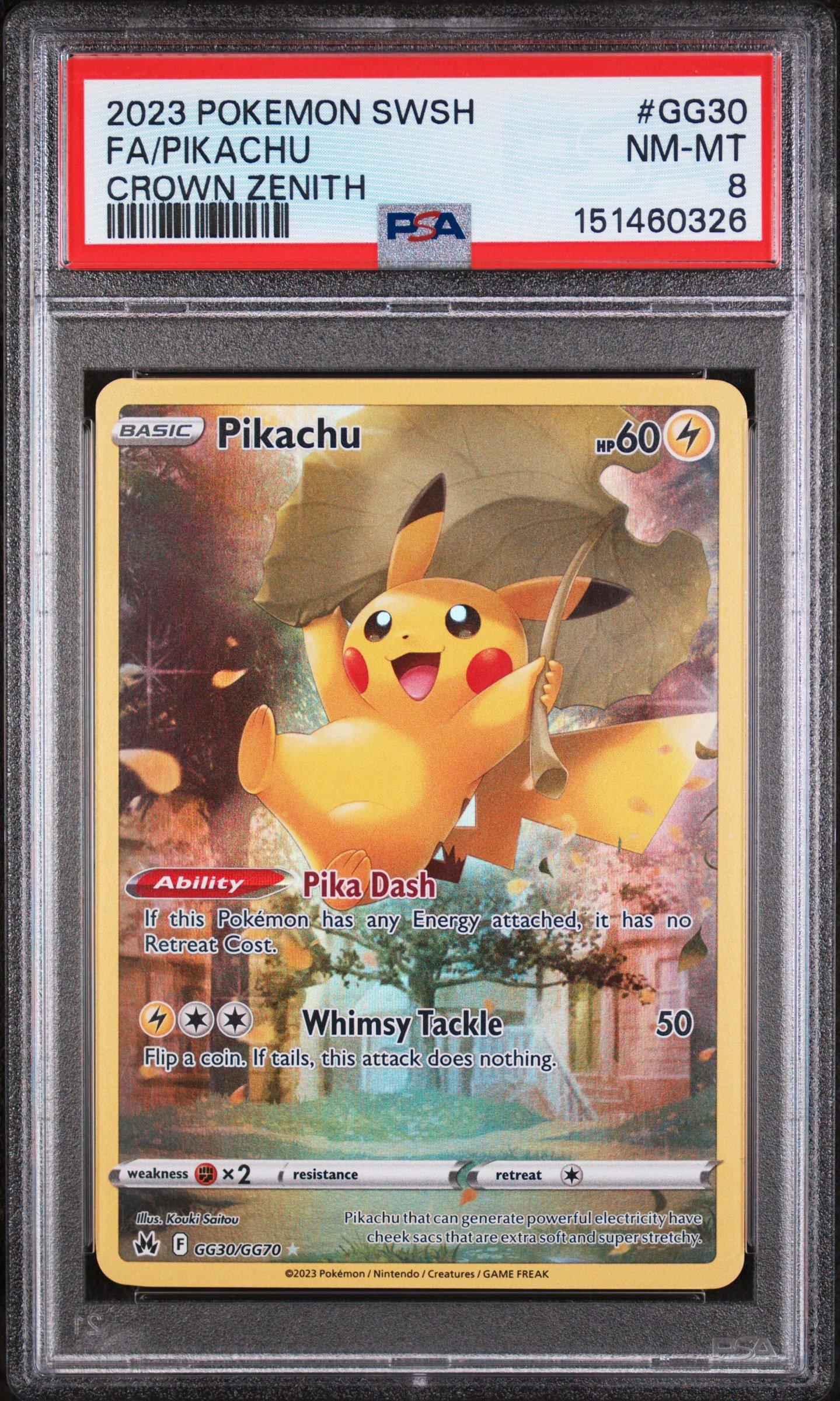 2023 Pokemon Sword And Shield Crown Zenith Gg30 Full Art/pikachu