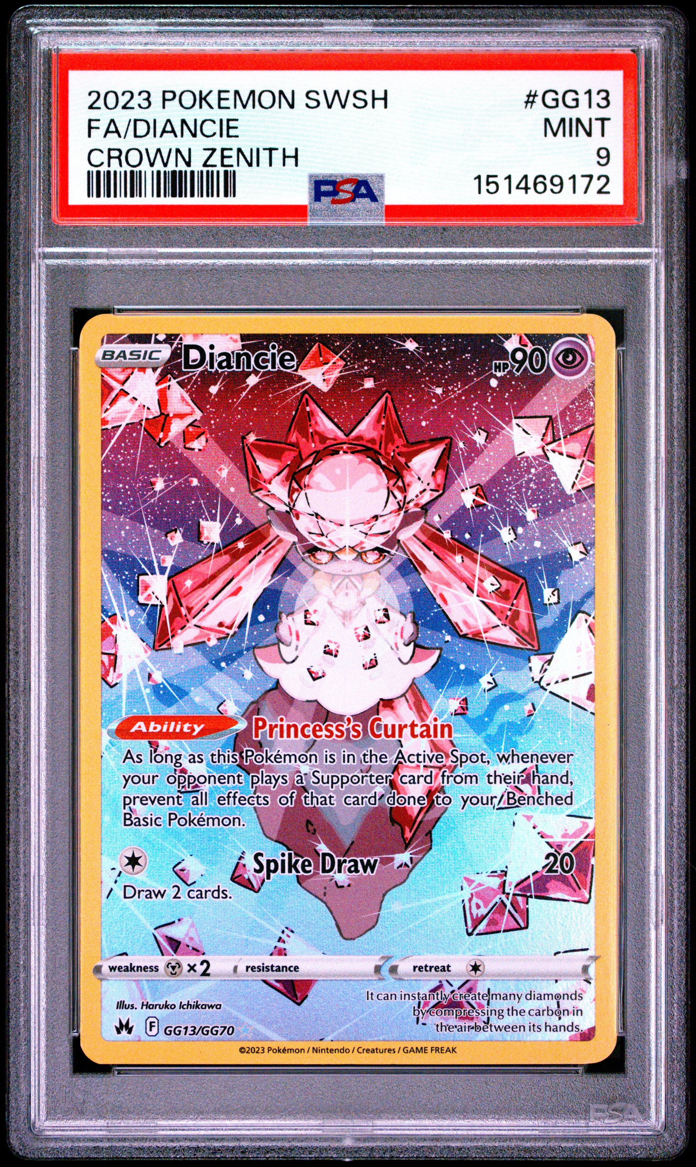 2023 Pokemon Sword And Shield Crown Zenith Gg13 Full Art/diancie