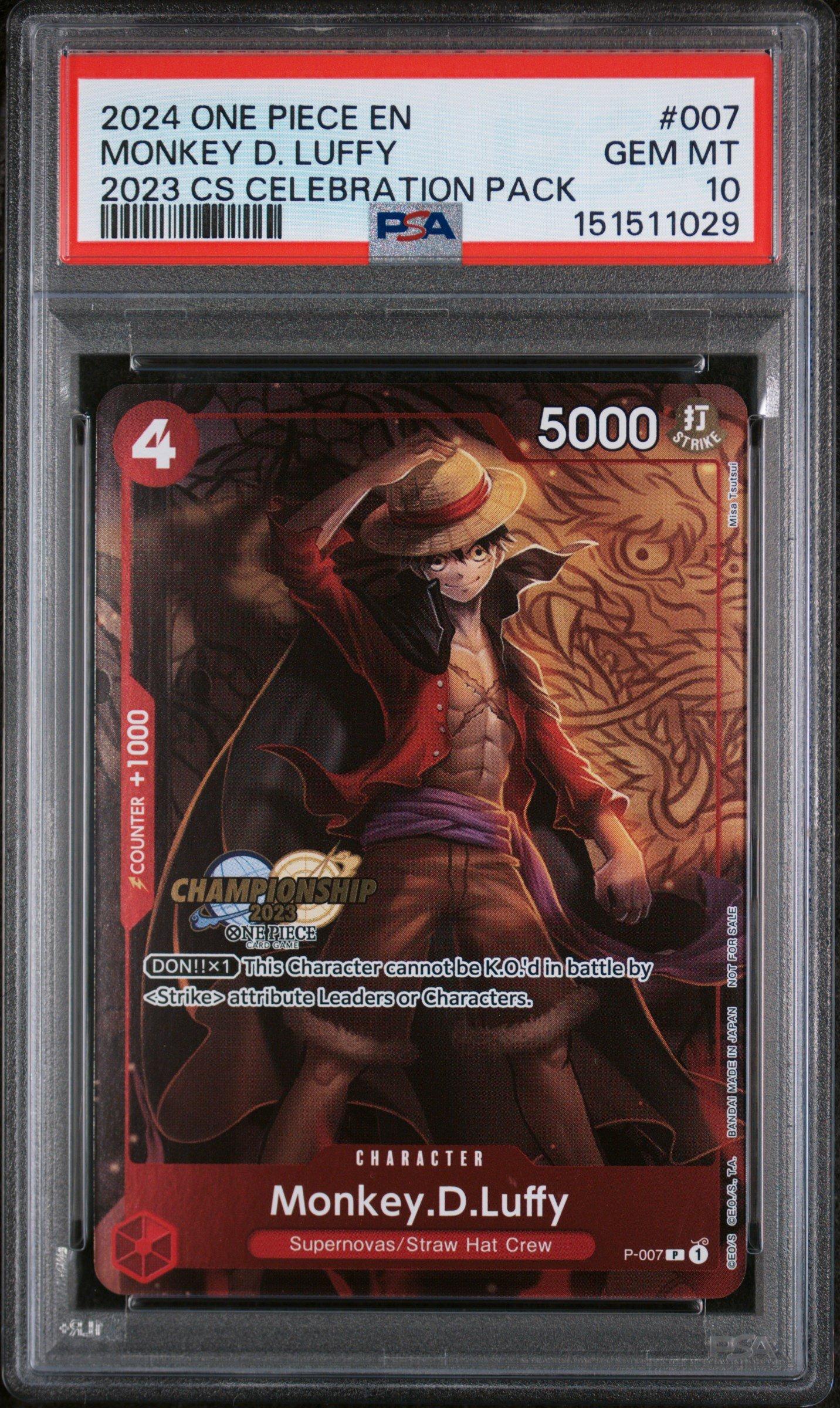 2024 One Piece Championship 2023 Celebration Pack 007 Monkey D