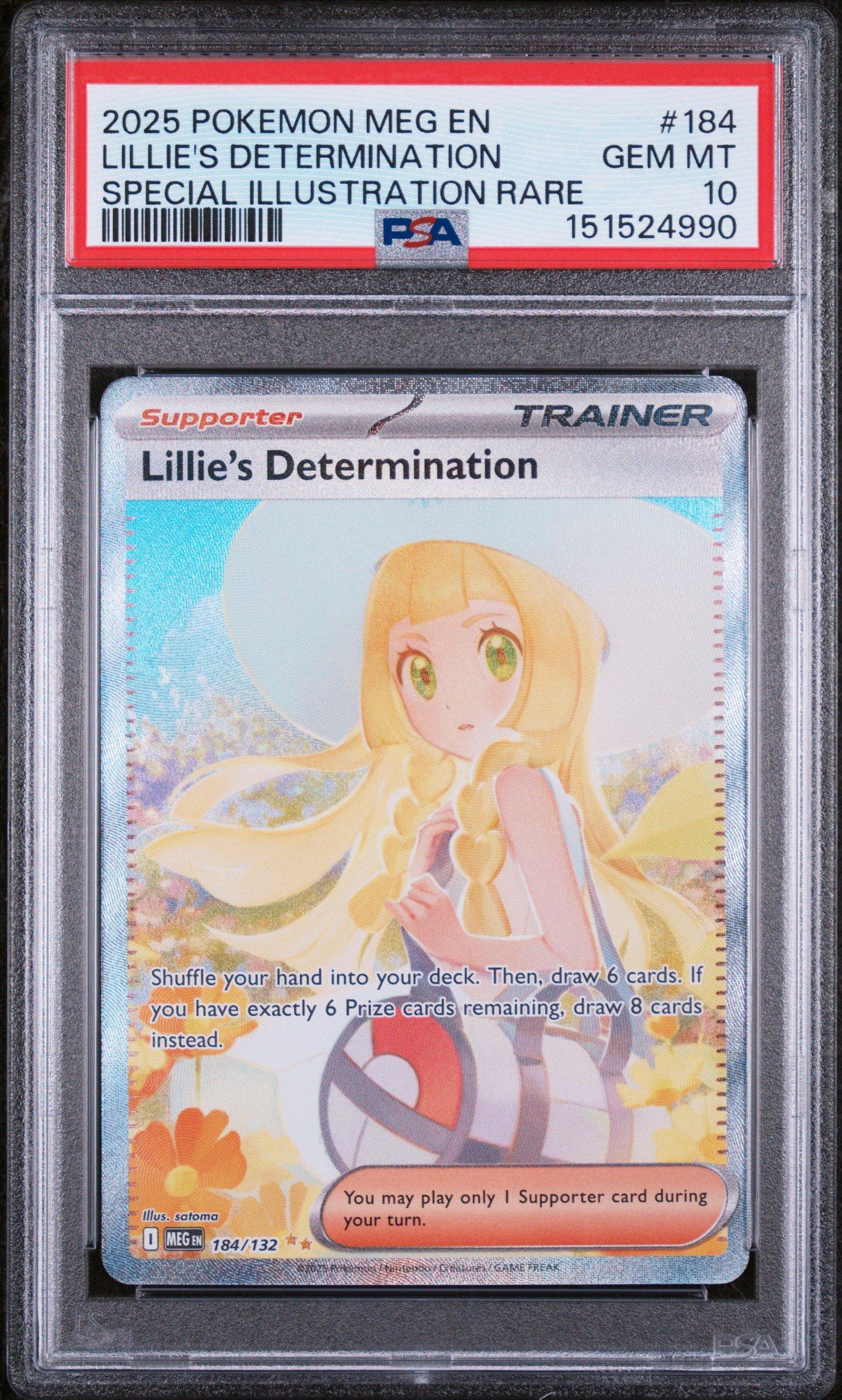 2025 Pokemon Meg En-mega Evolution 184 Lillie's Determination