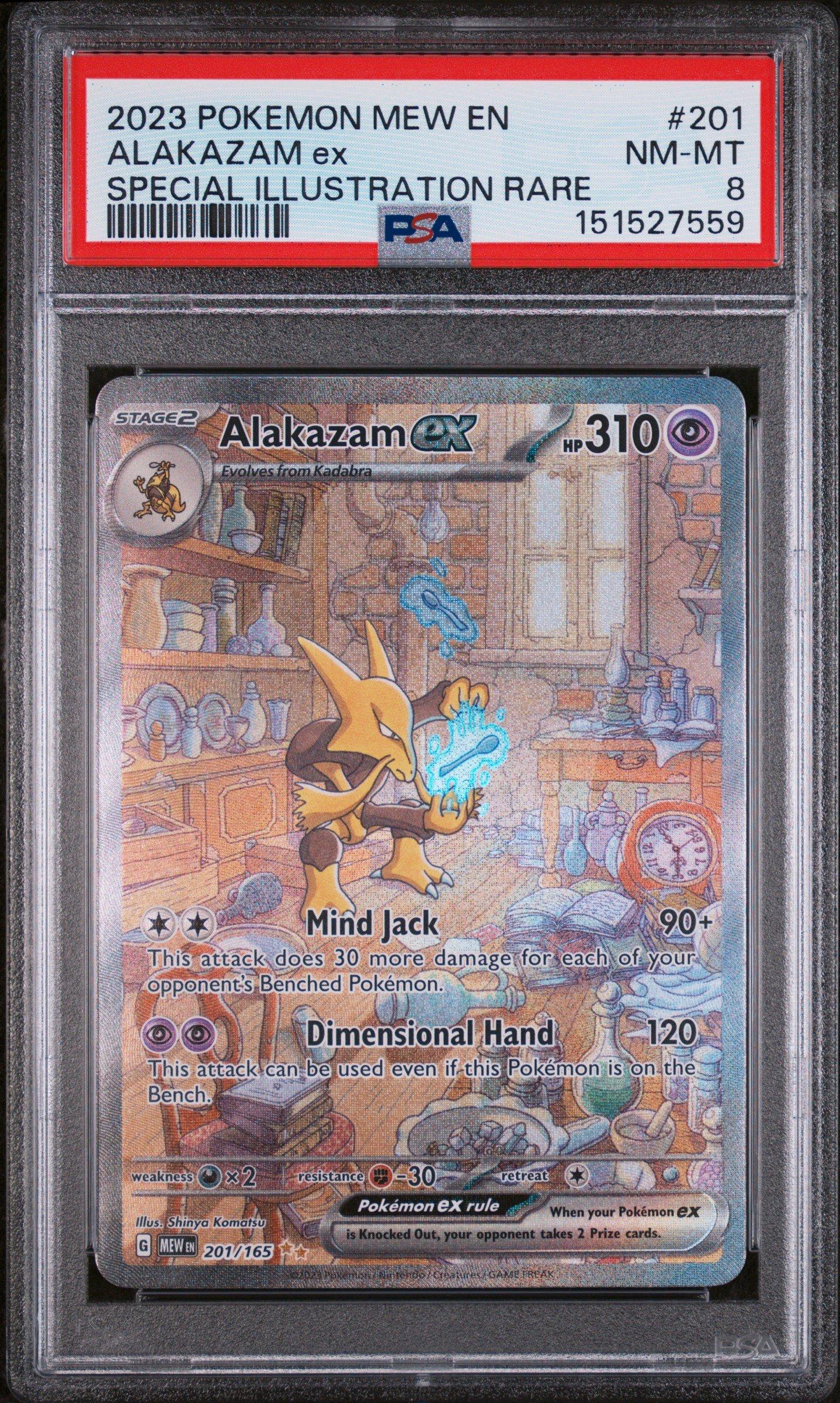 2023 Pokemon Mew En-151 201 Alakazam Ex Special Illustration Rare