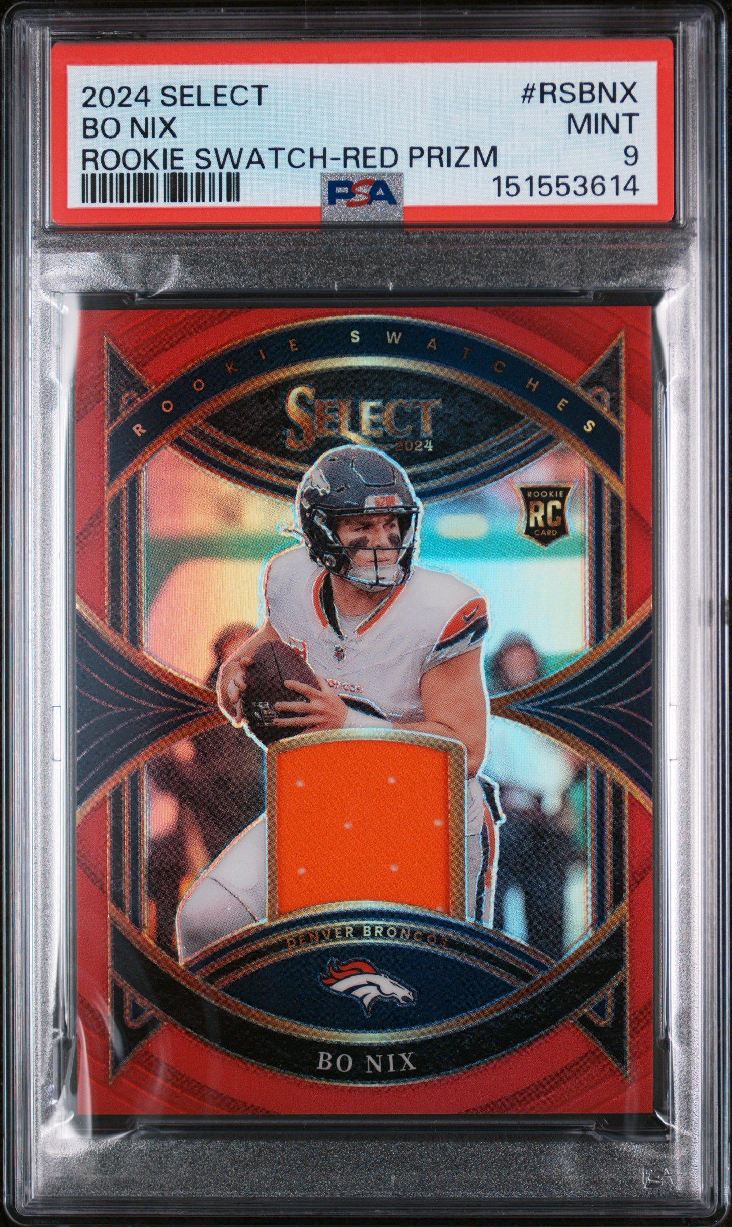 bo nix graded rookie card 10 12 2024 Topps Now RC 4-TD 300-yard Passing This Bo Nix Denver Broncos 2024 Panini Donruss Optic Preview Pink #369 PSA Authenticated 10 Rookie Card is ready to help you diversify your displayed memorabilia Bo Nix #4 Prices [Rookie]