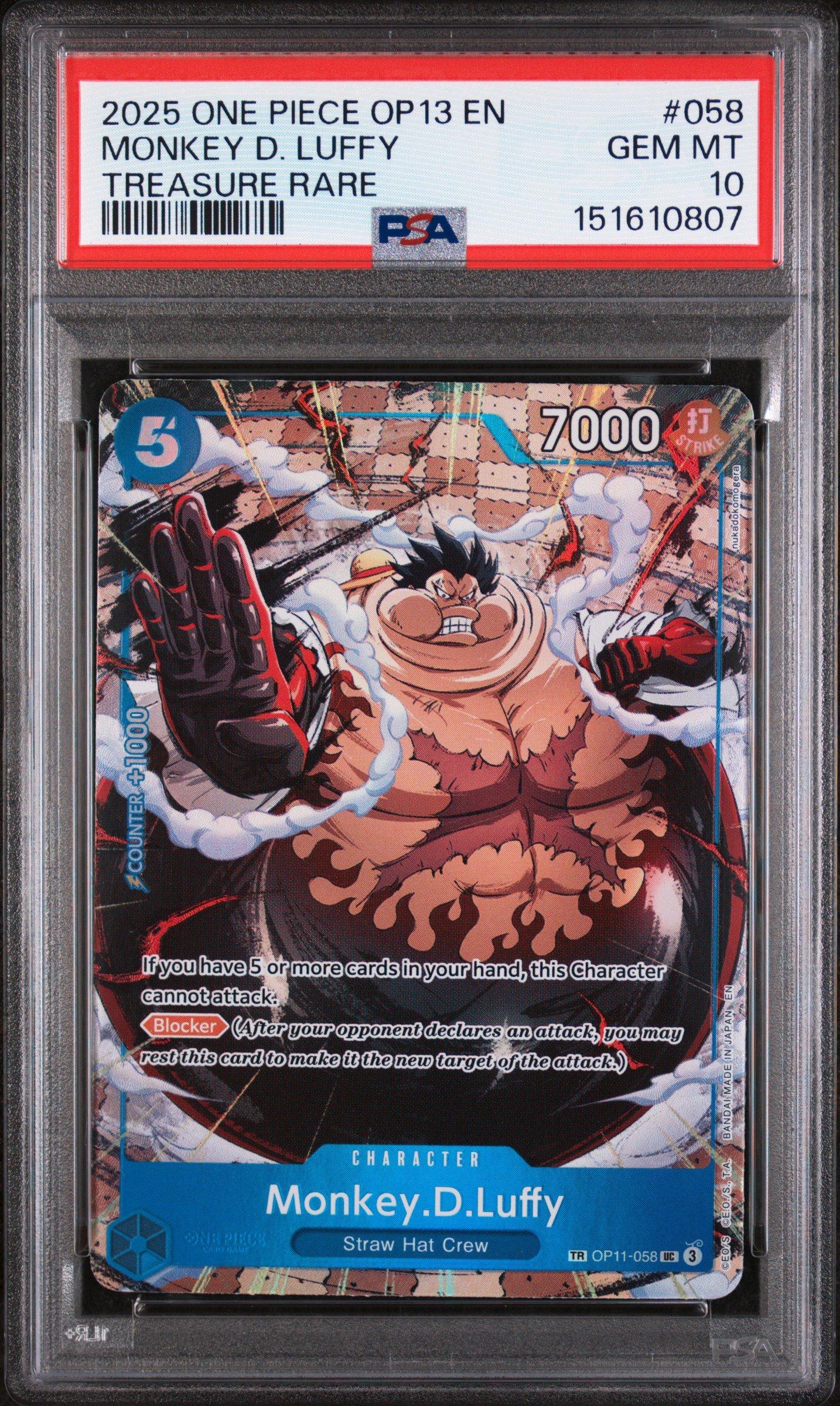2025 One Piece Op13-carrying On His Will 058 Monkey D. Luffy