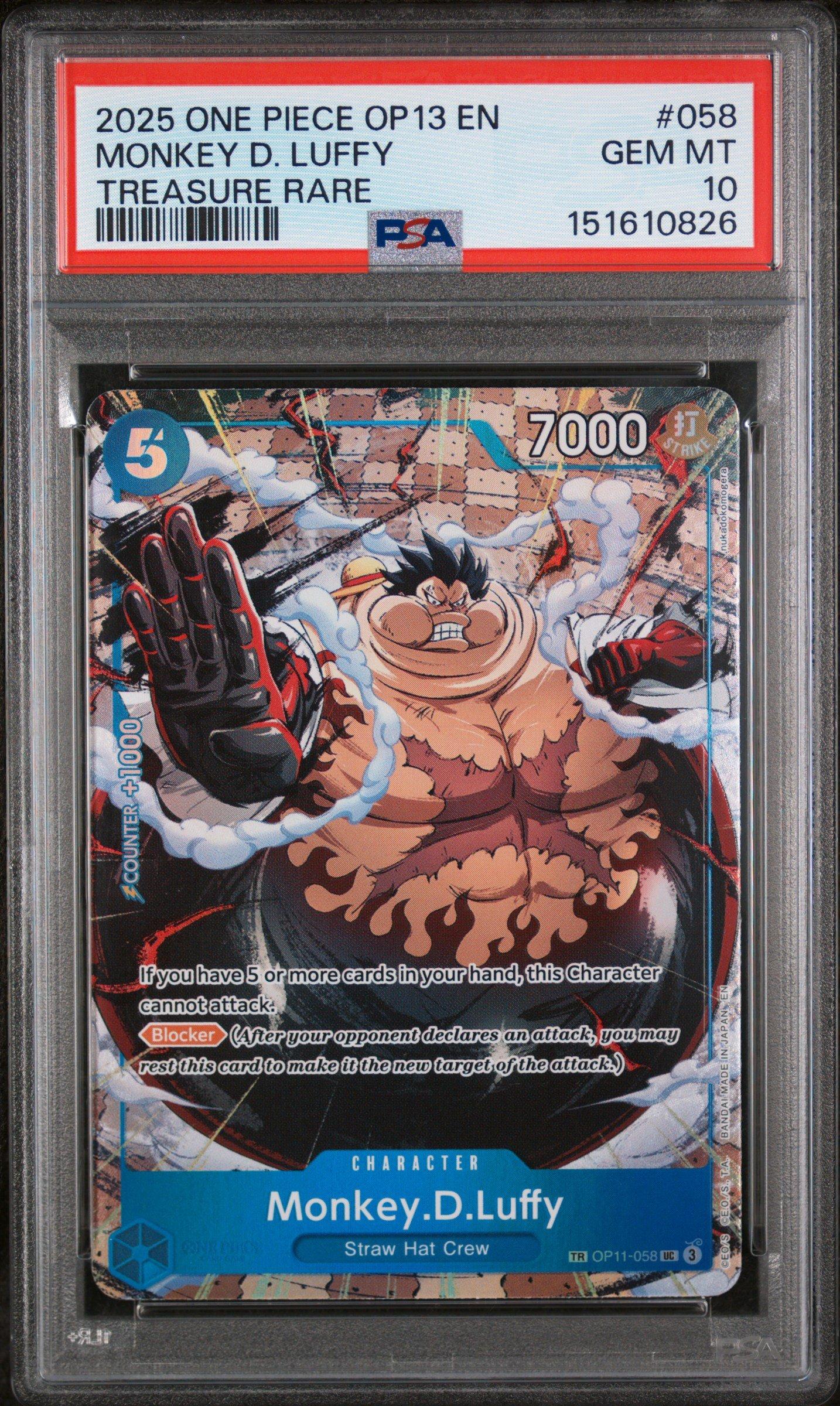 2025 One Piece Op13-carrying On His Will 058 Monkey D. Luffy