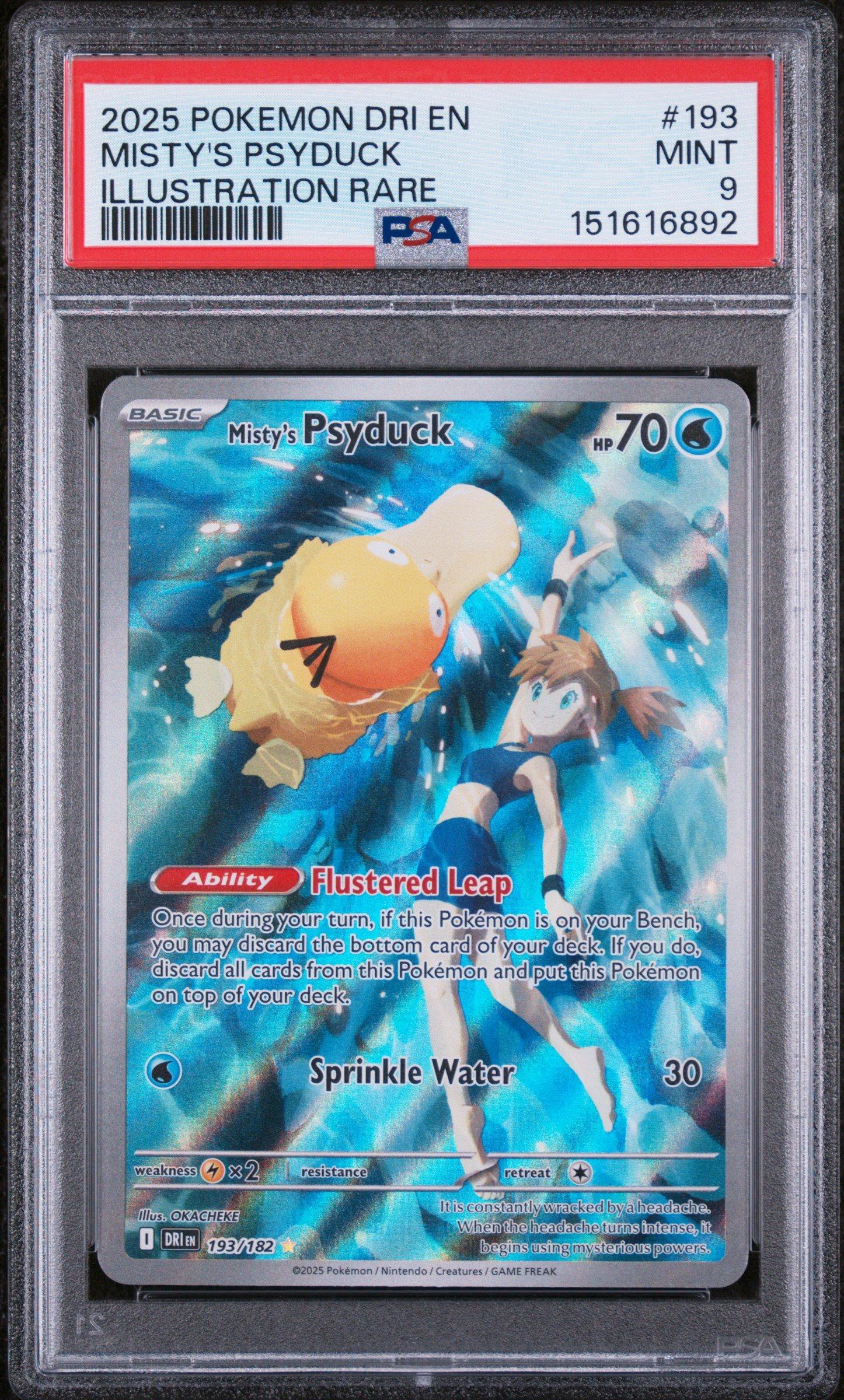 2025 Pokemon Dri En-destined Rivals 193 Misty's Psyduck