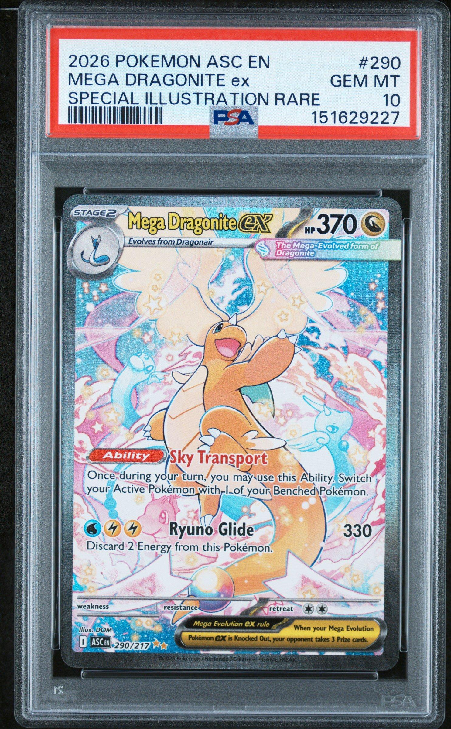 2026 Pokemon Asc En-ascended Heroes 290 Mega Dragonite Ex Special