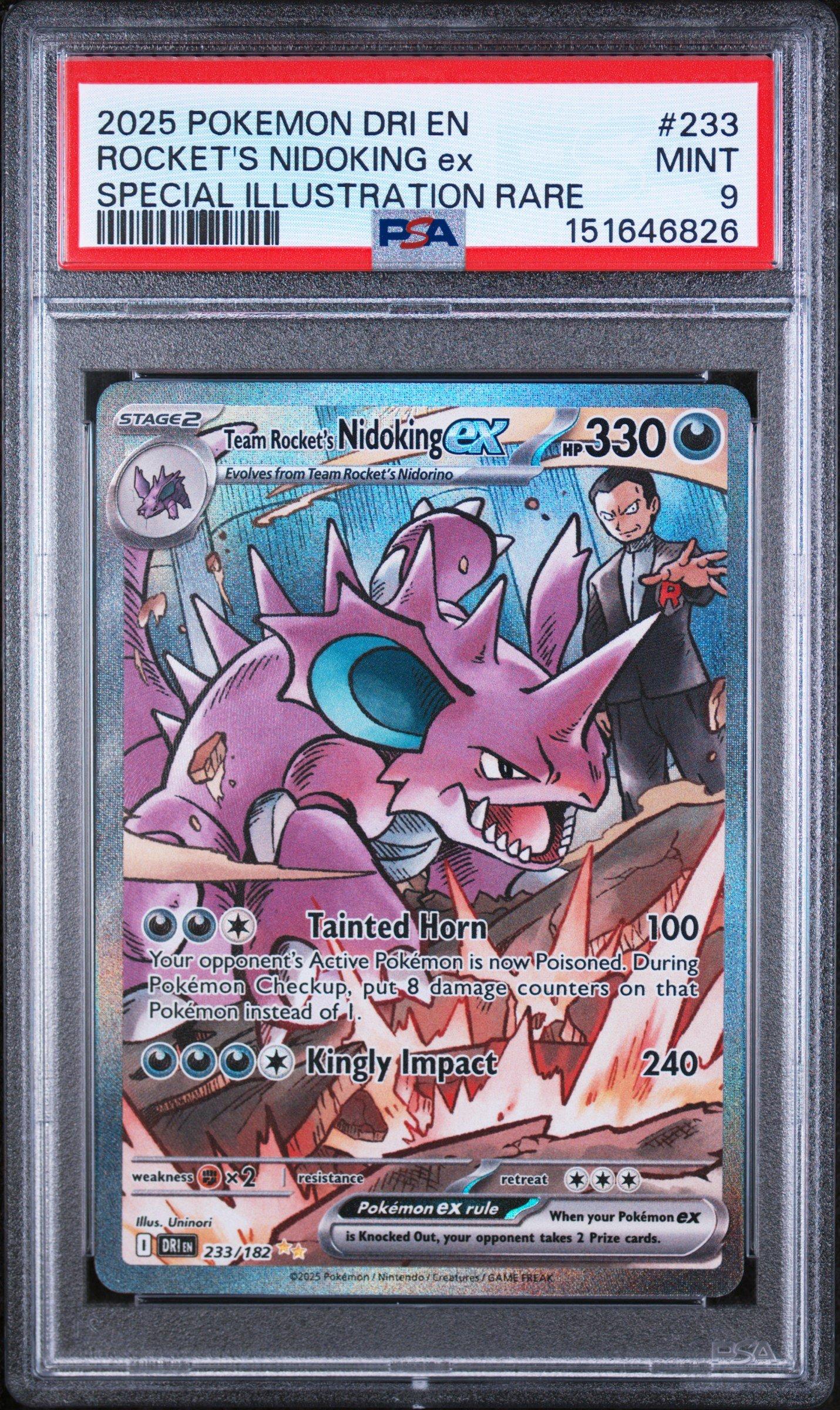 2025 Pokemon Dri En-destined Rivals 233 Team Rocket's Nidoking Ex