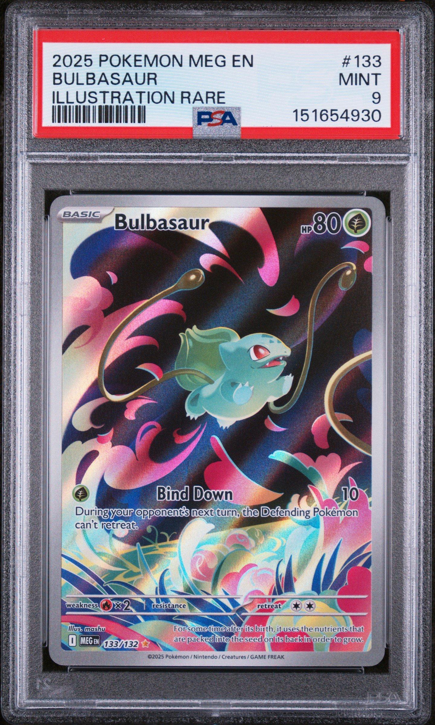 2025 Pokemon Meg En-mega Evolution 133 Bulbasaur Illustration Rare