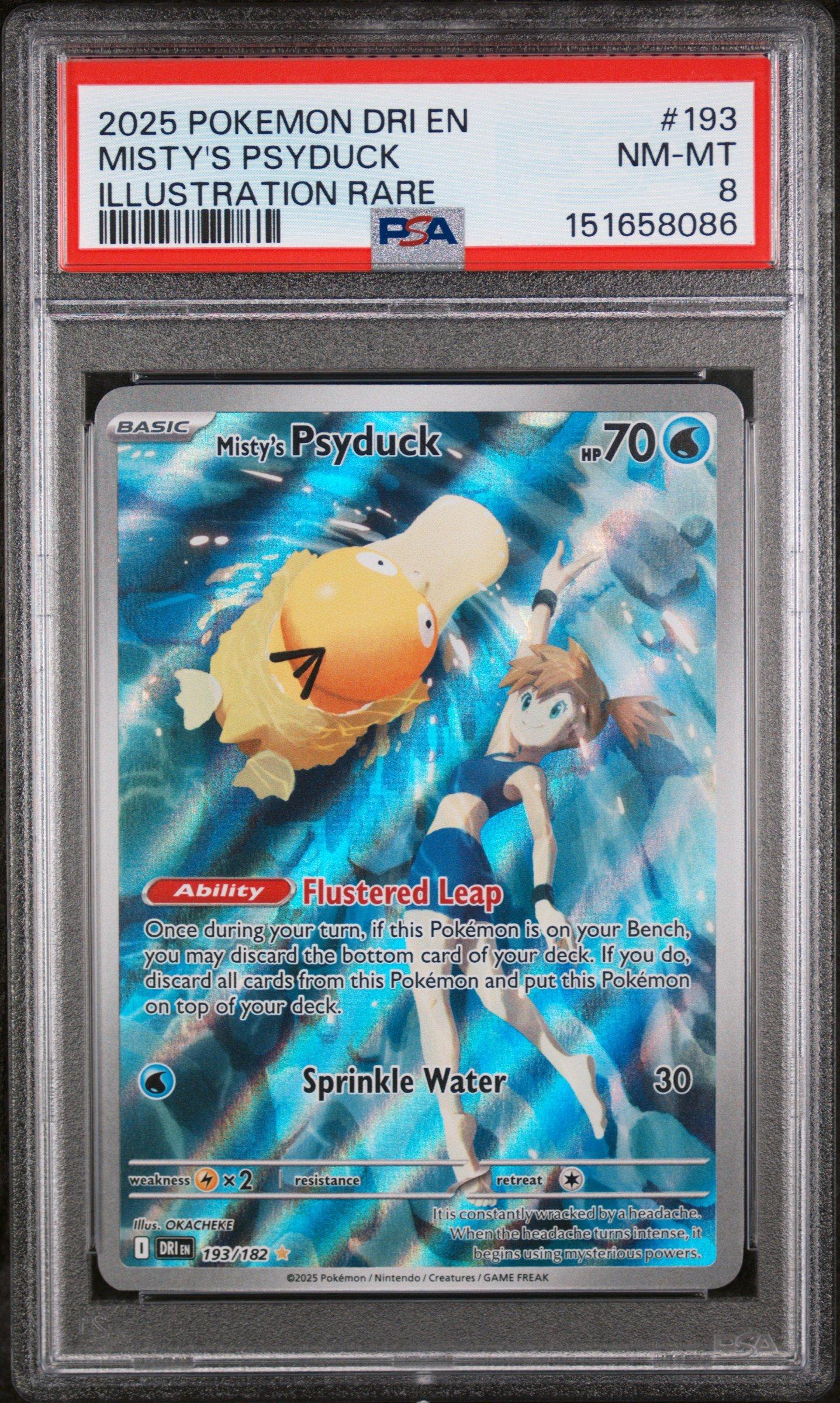 2025 Pokemon Dri En-destined Rivals 193 Misty's Psyduck