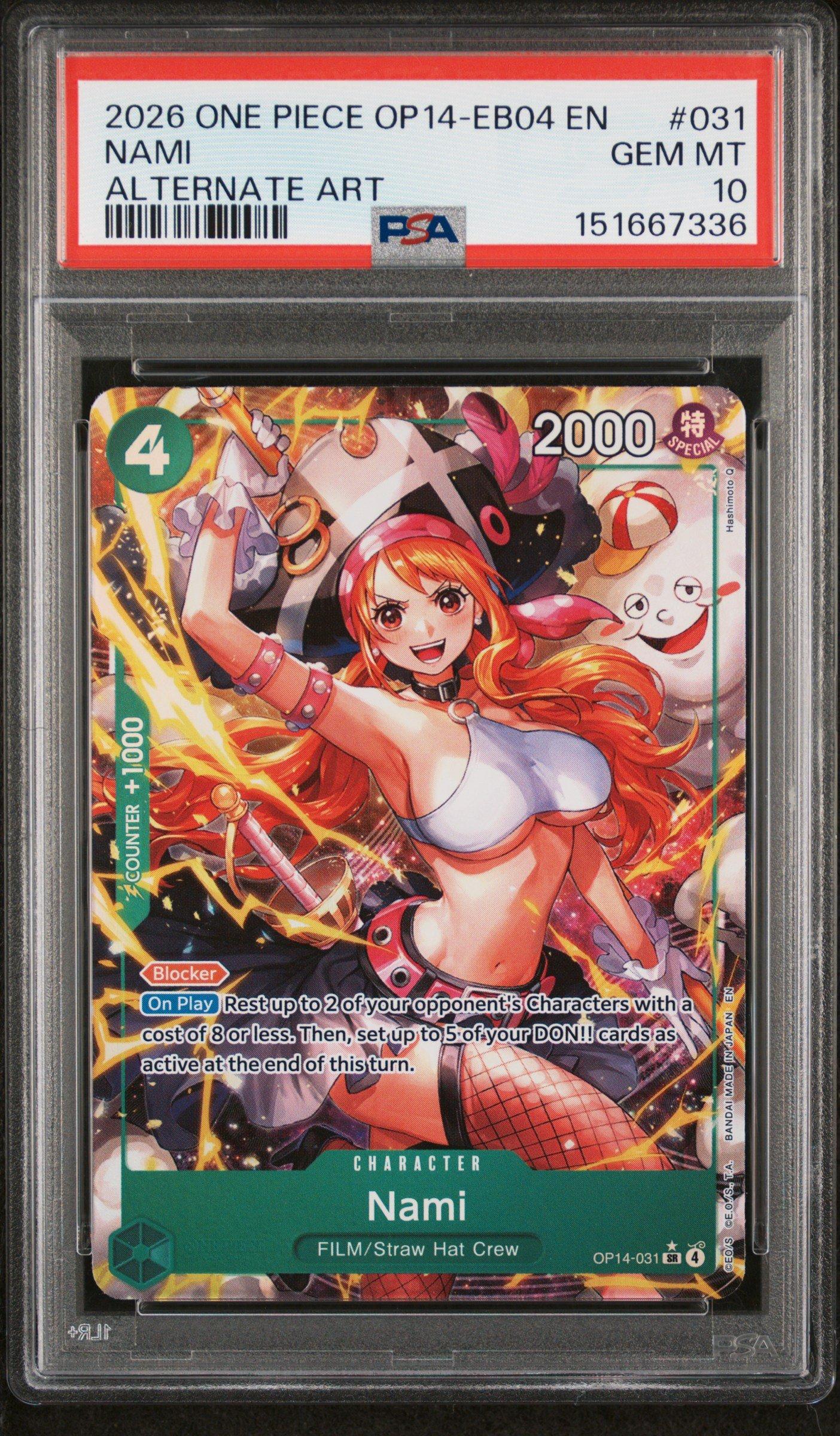 2026 One Piece Op14-eb04-the Azure Sea's Seven 031 Nami Alternate